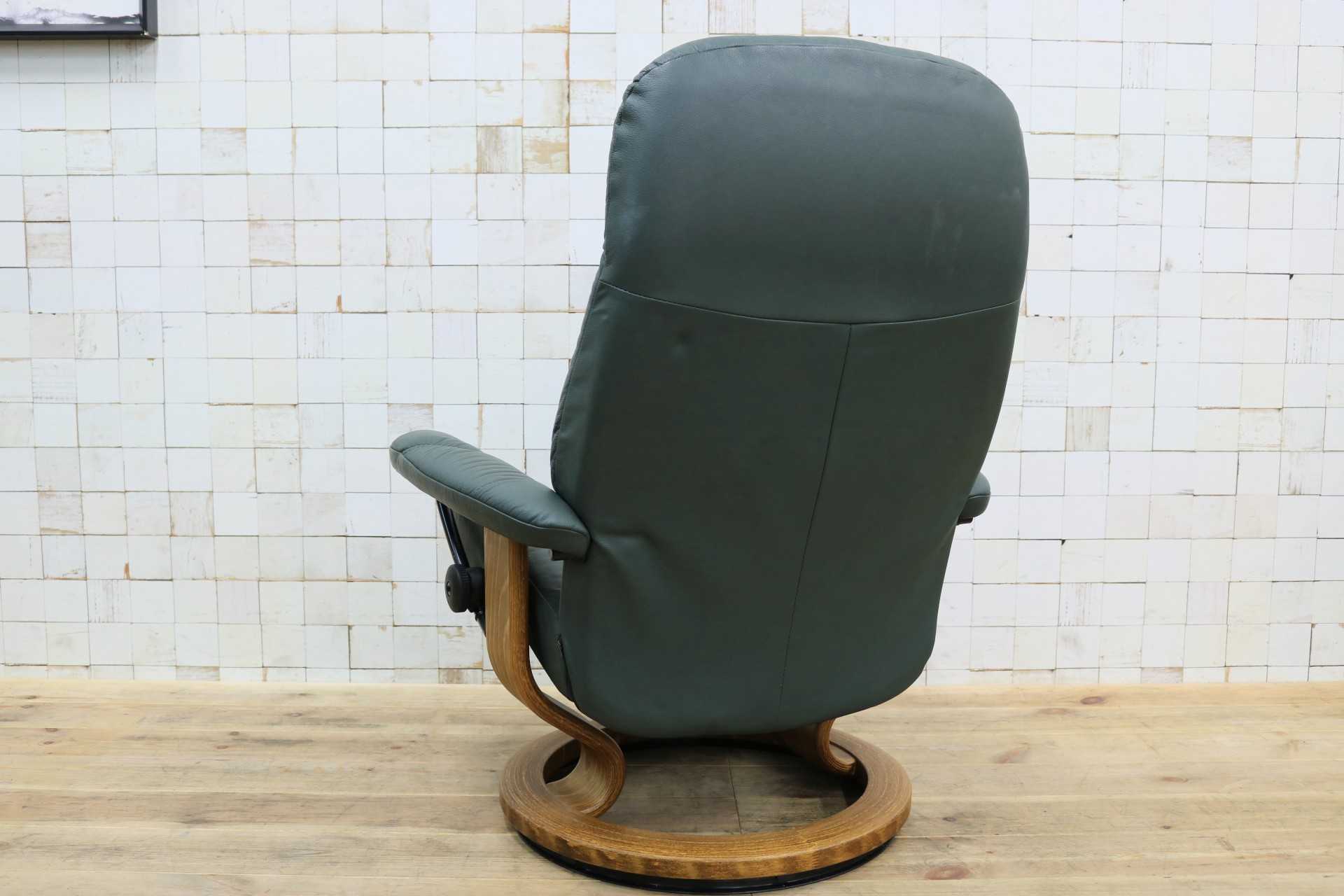 GMIN3〇EKORNES / エコーネス ストレスレス リクライニングチェア コンサル 本革 北欧 ノルウェー 椅子 シングルソファ