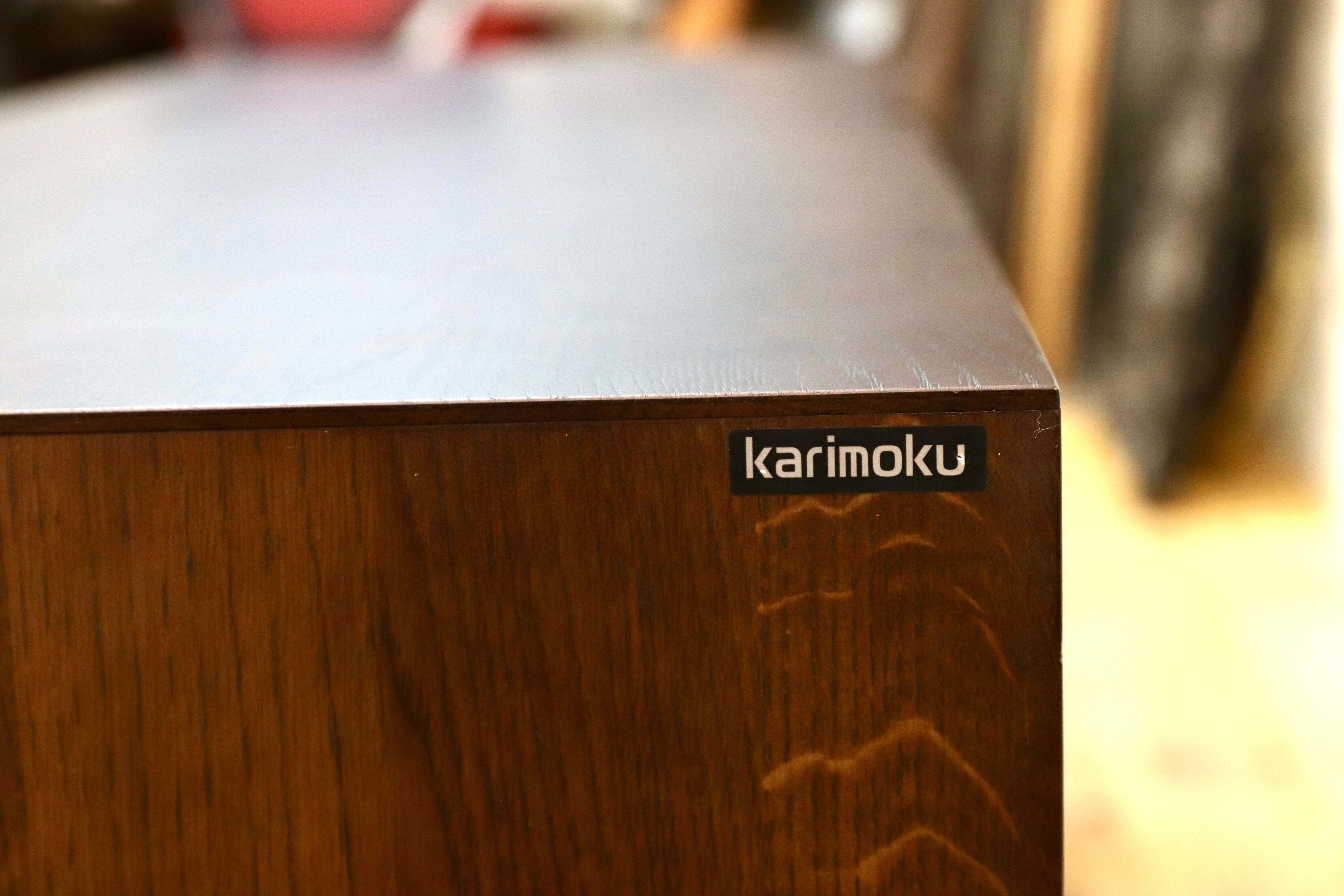 GMIS294B○karimoku / カリモク QT401 モカブラウン テレビボード TVボード AVボード 国産家具 オーク材 定価28.8万 モデルルーム展示品