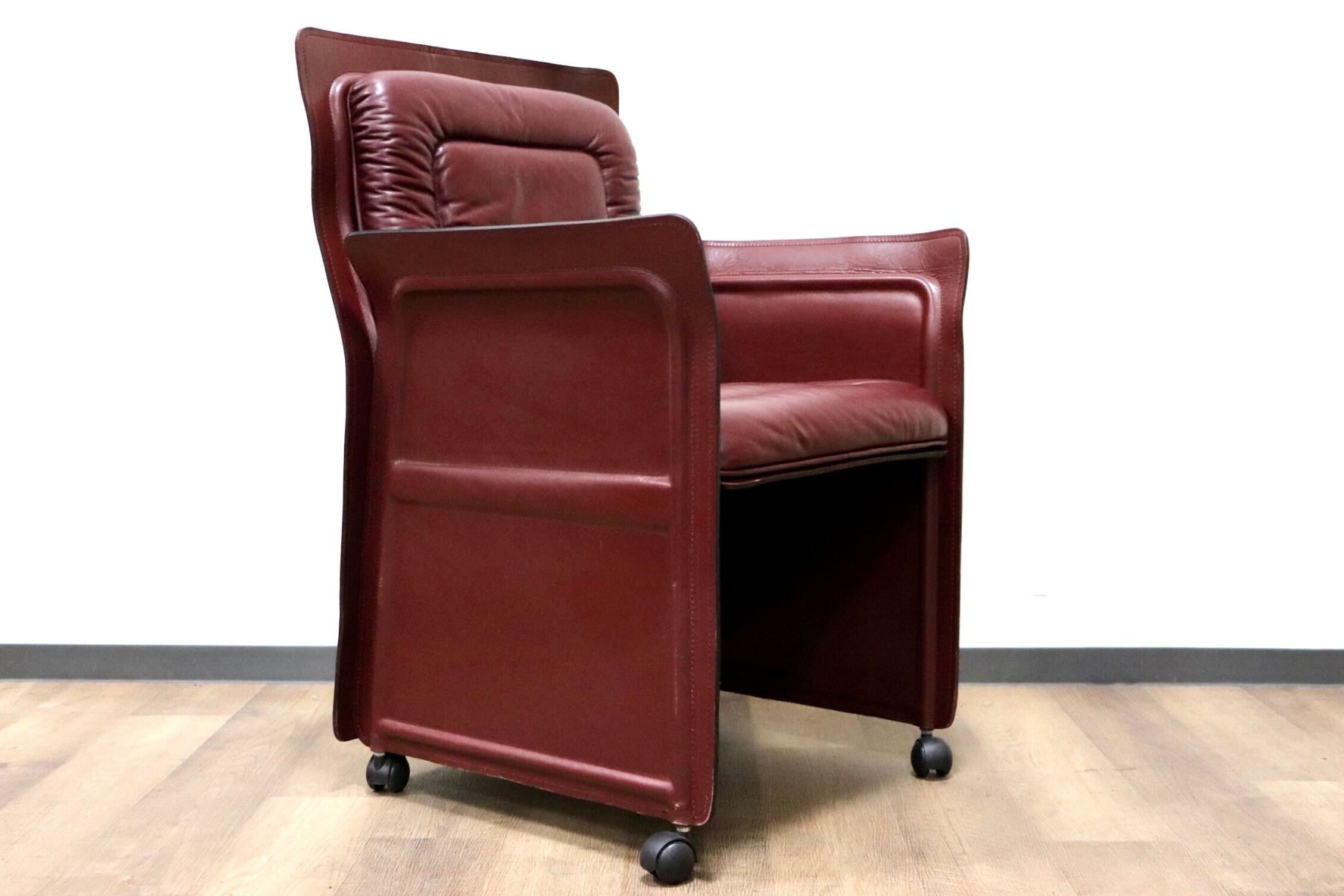 GMGK540C○i4Mariani / クアトロマリアーニ メトーラ イタリア製 ラウンジチェア エグゼクティブチェア 総革 約33万 検)カッシーナ B&B