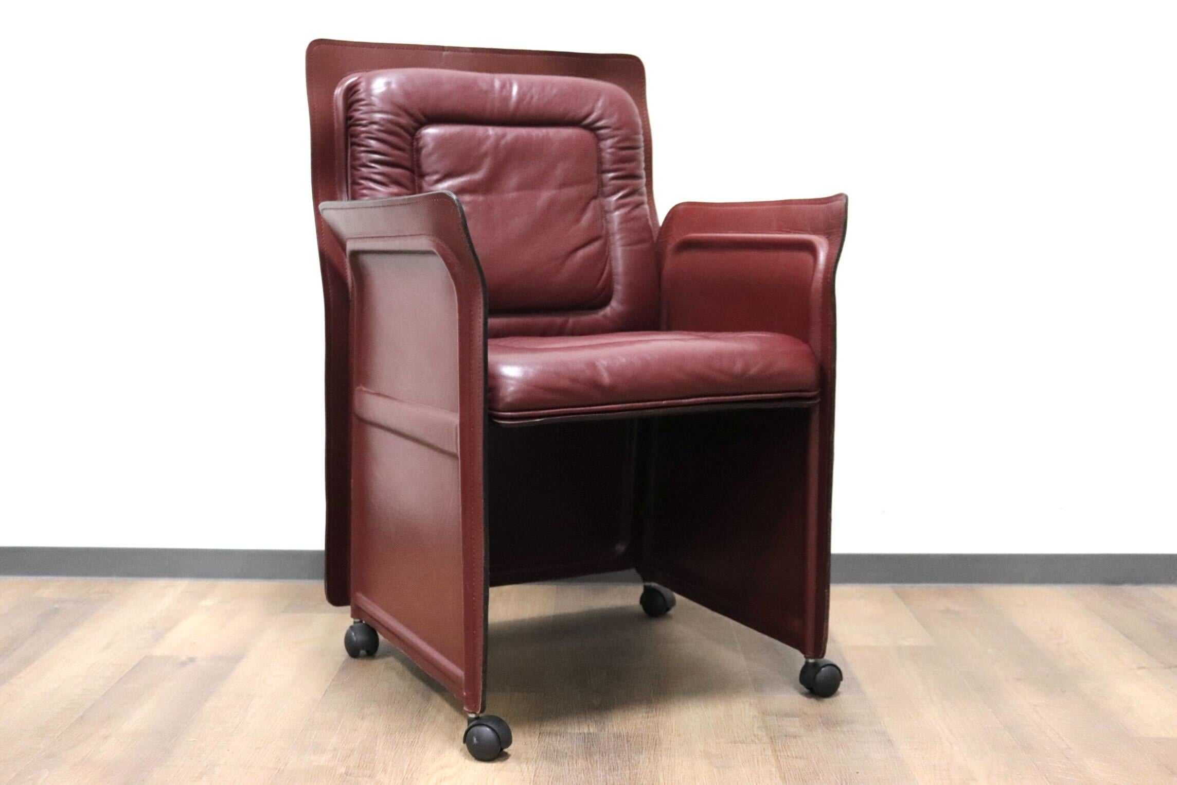 GMGK540C○i4Mariani / クアトロマリアーニ メトーラ イタリア製 ラウンジチェア エグゼクティブチェア 総革 約33万 検)カッシーナ B&B