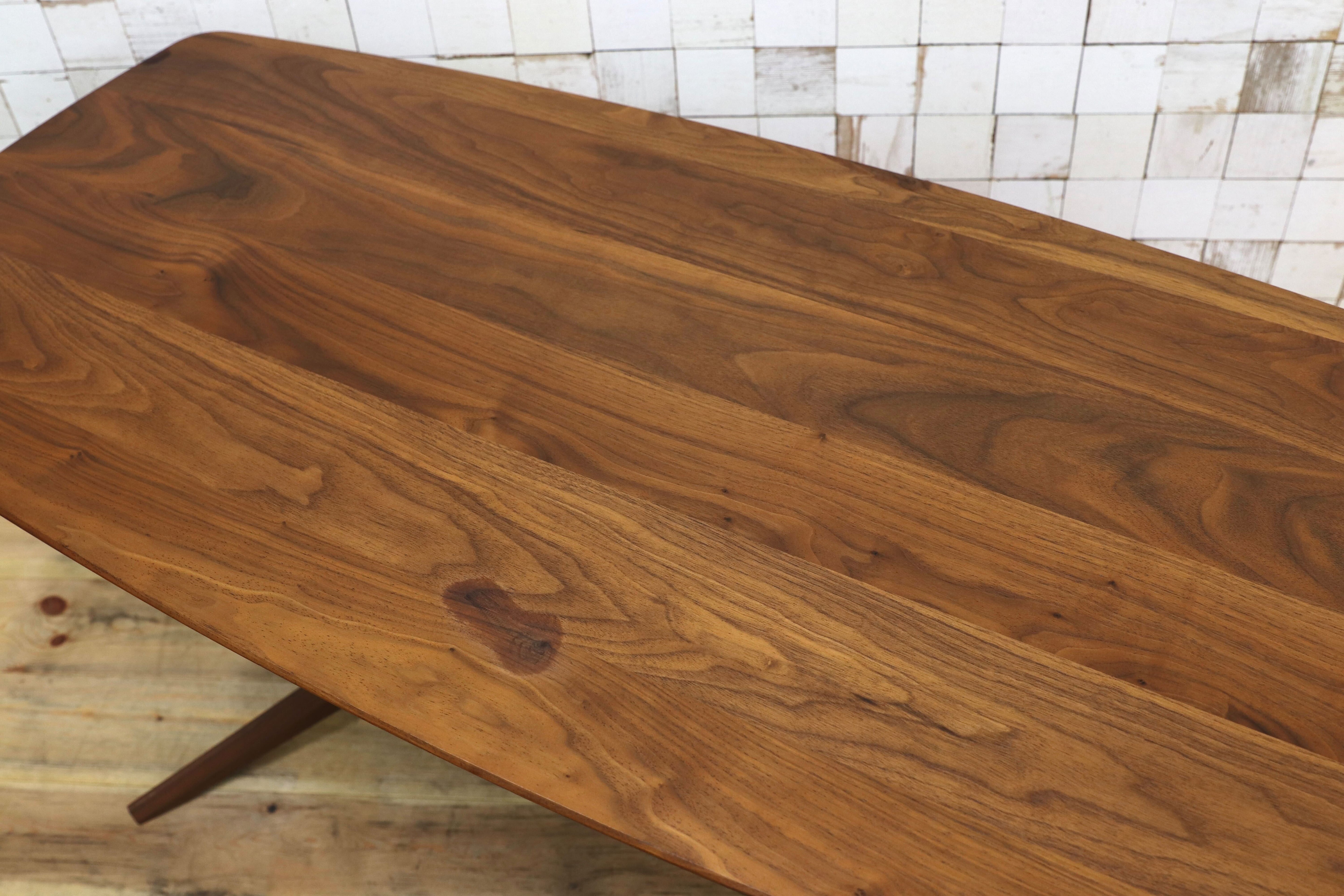GMIS293○冨士ファニチア / FUJI FURNITURE Perche Living Table ペルシェ リビングテーブル ウォールナット材 カフェテーブル 定価19万