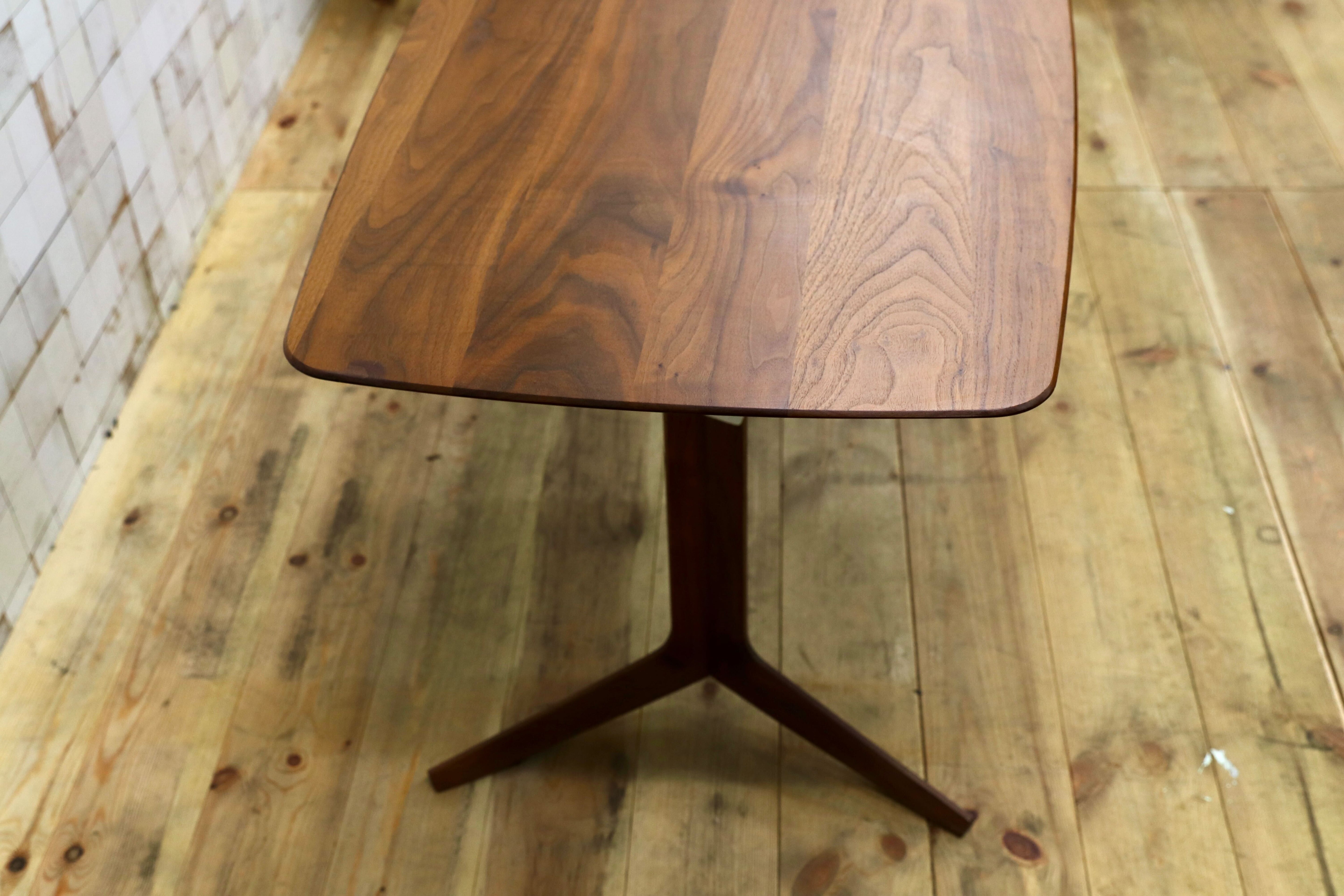 GMIS293○冨士ファニチア / FUJI FURNITURE Perche Living Table ペルシェ リビングテーブル ウォールナット材 カフェテーブル 定価19万