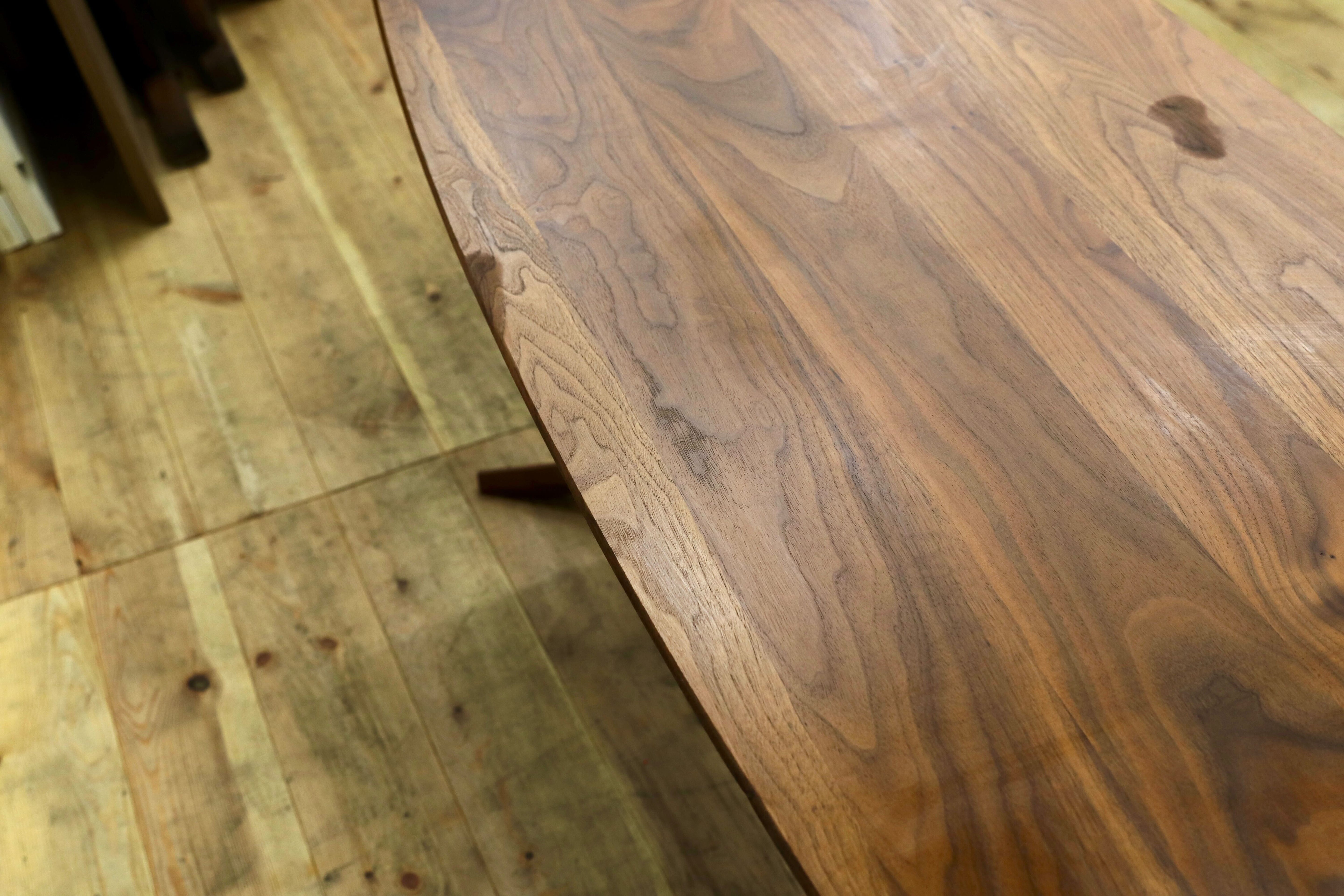 GMIS293○冨士ファニチア / FUJI FURNITURE Perche Living Table ペルシェ リビングテーブル ウォールナット材 カフェテーブル 定価19万