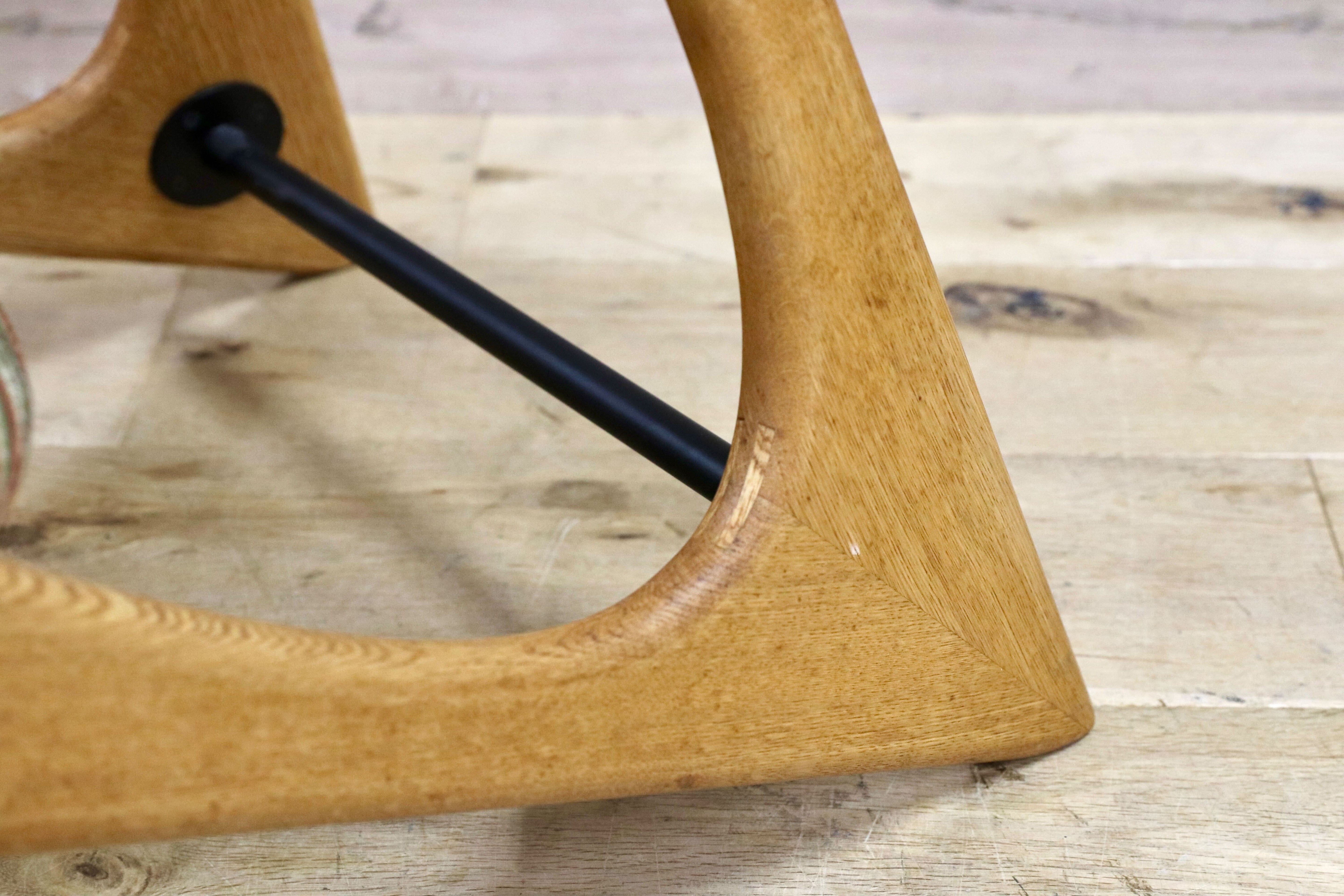 GMHK466○wedge / ウェッジ ロースツール 低座椅子 オーク材 北欧スタイル 椅子 チェア 検)天童木工 モリシゲ カリモク マルニ