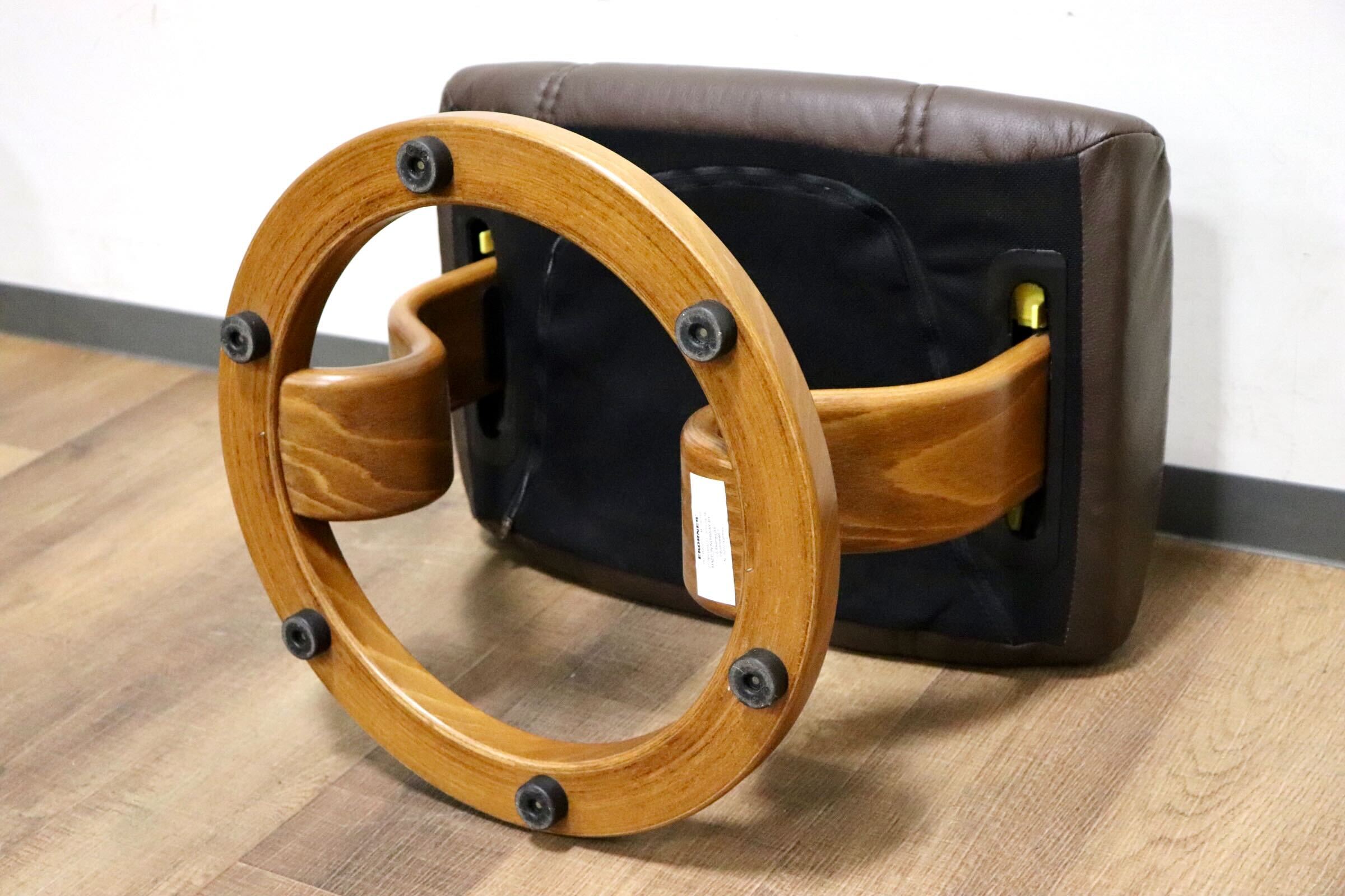 GMHK203○EKORNES / エコーネス オットマン フットスツール 腰掛け 足置き 本革 ブラウン 北欧 ノルウェー
