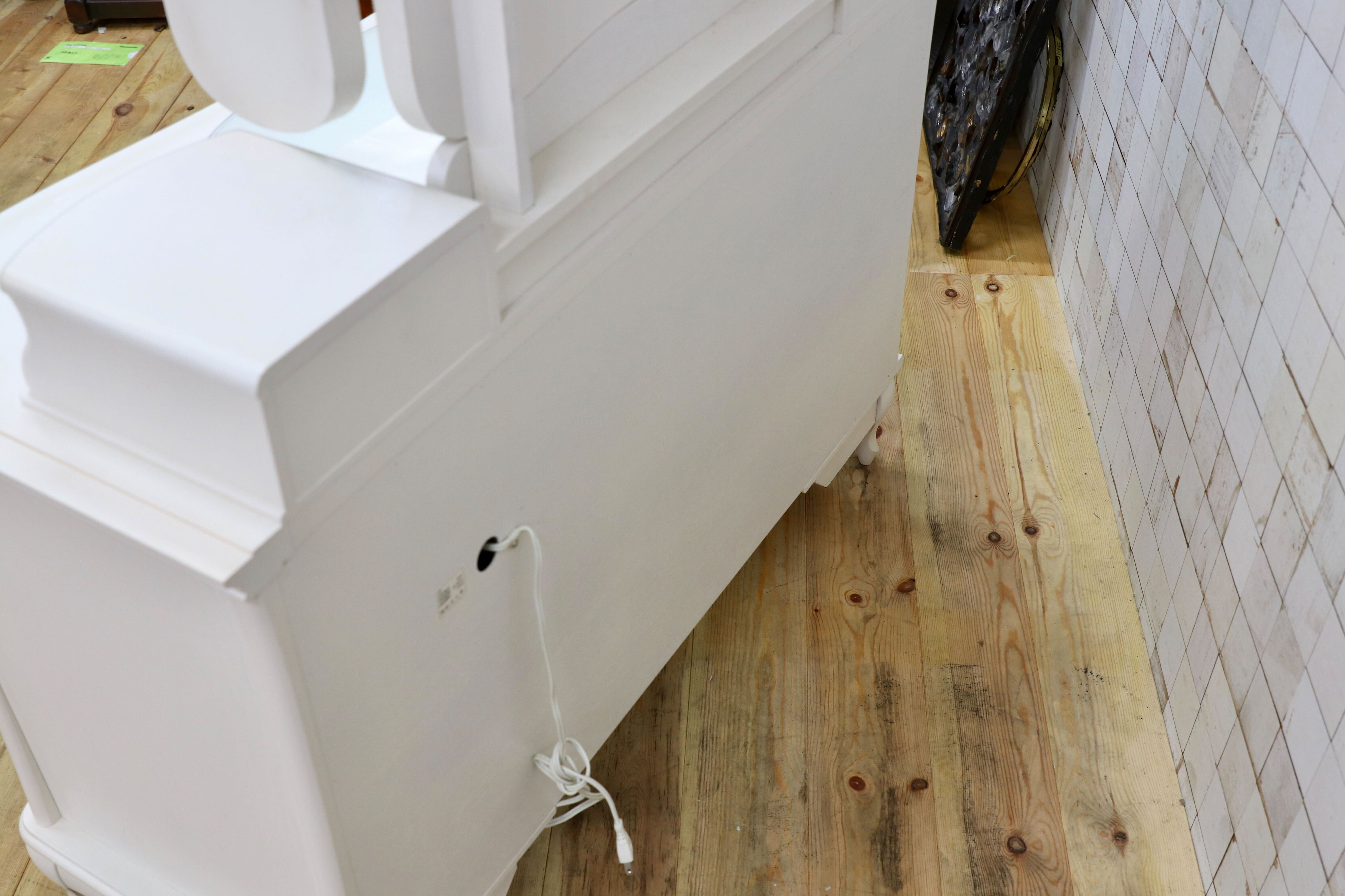 GMIS286○松永工房 Continue カンティーニュ ドレッサー 化粧台 鏡台 ホワイト シャビー エレガント IDC大塚家具