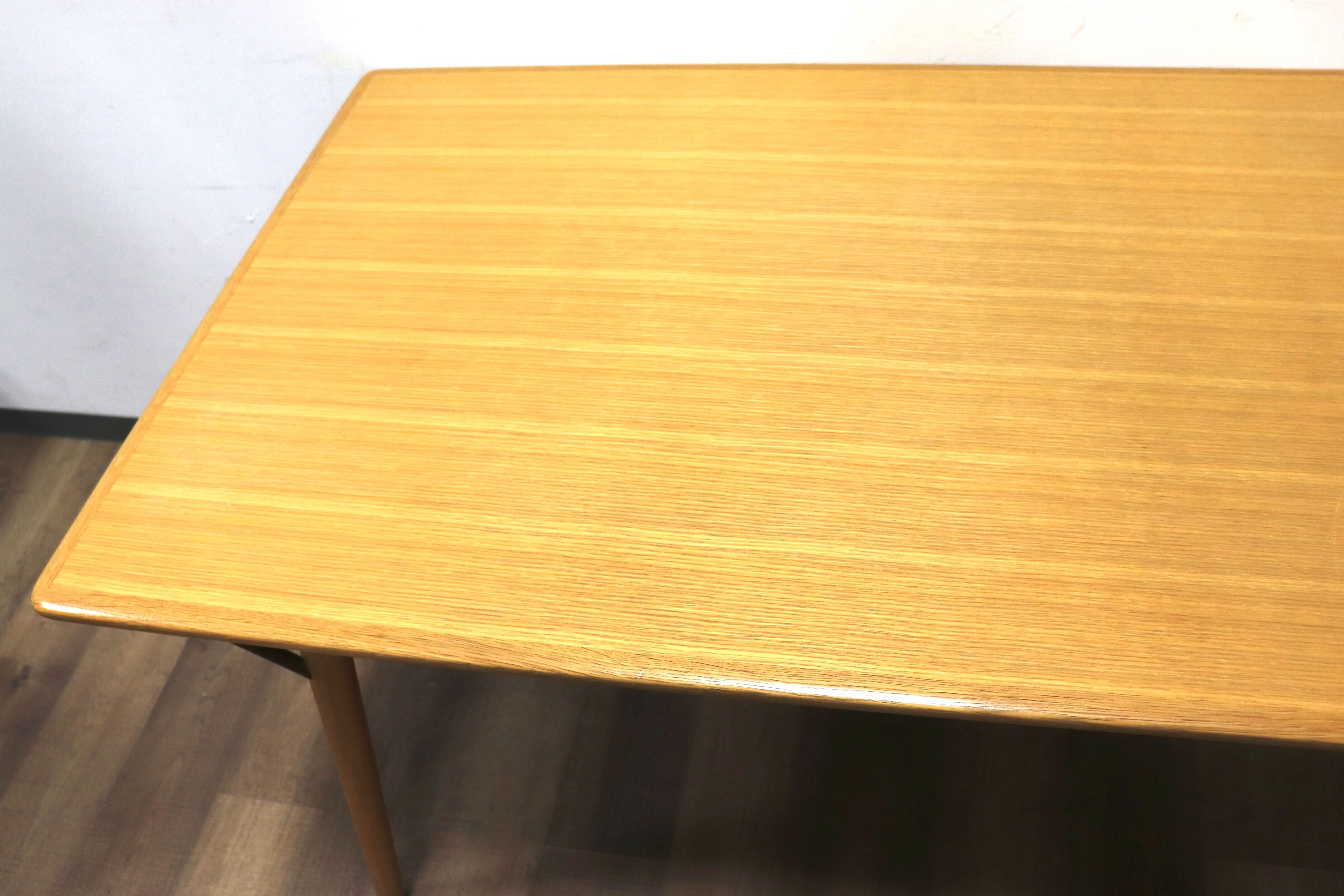 GMHN131○朝日木材加工 ダイニングテーブル 食卓テーブル 作業台 天然木 オーク材 ナチュラル シンプル 国産家具 美品