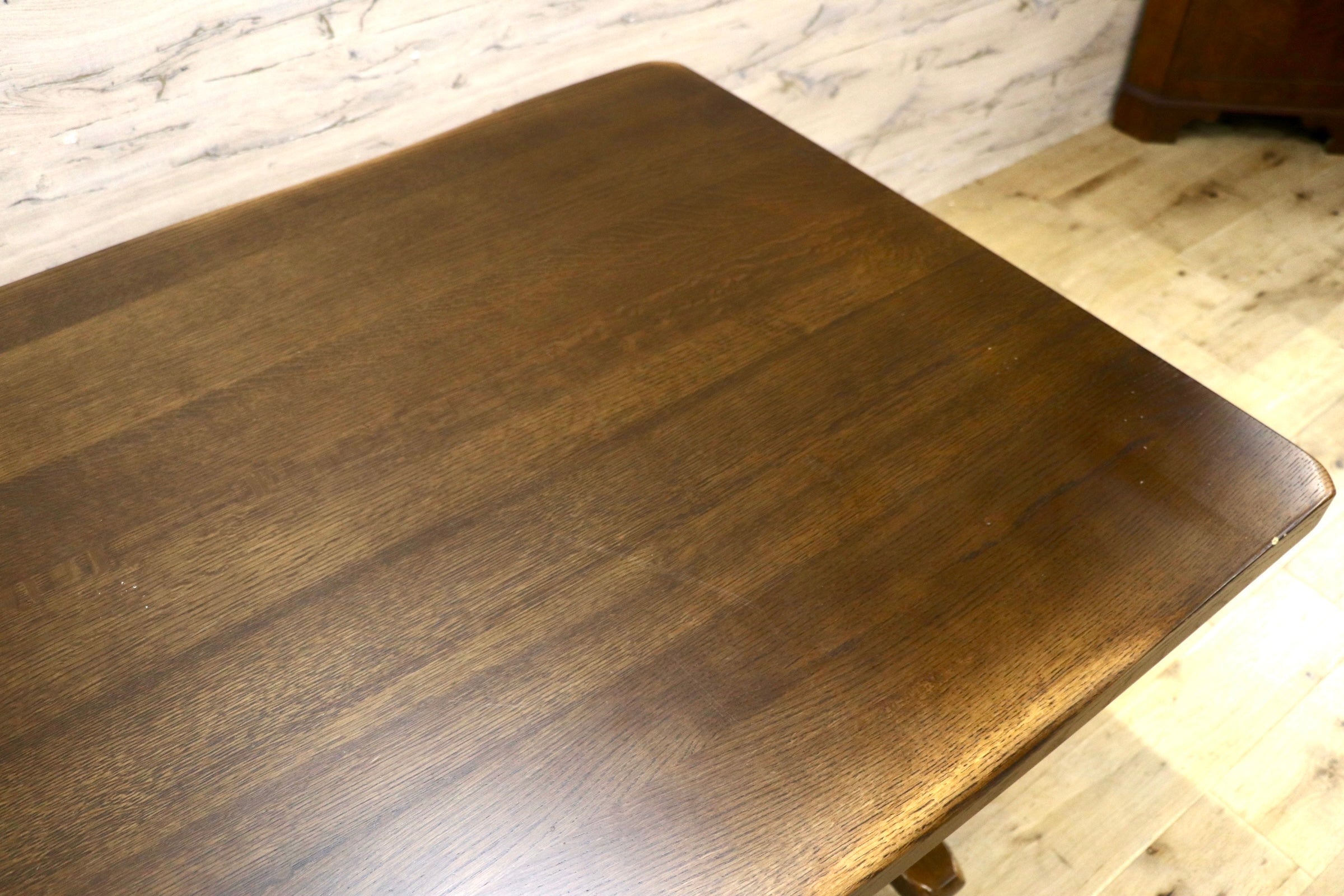 GMJK207○柏木工 / KASHIWA ウィルダネス WILDERNESS ダイニングテーブル 楢無垢材 レトロ カントリー 飛騨家具 約30万
