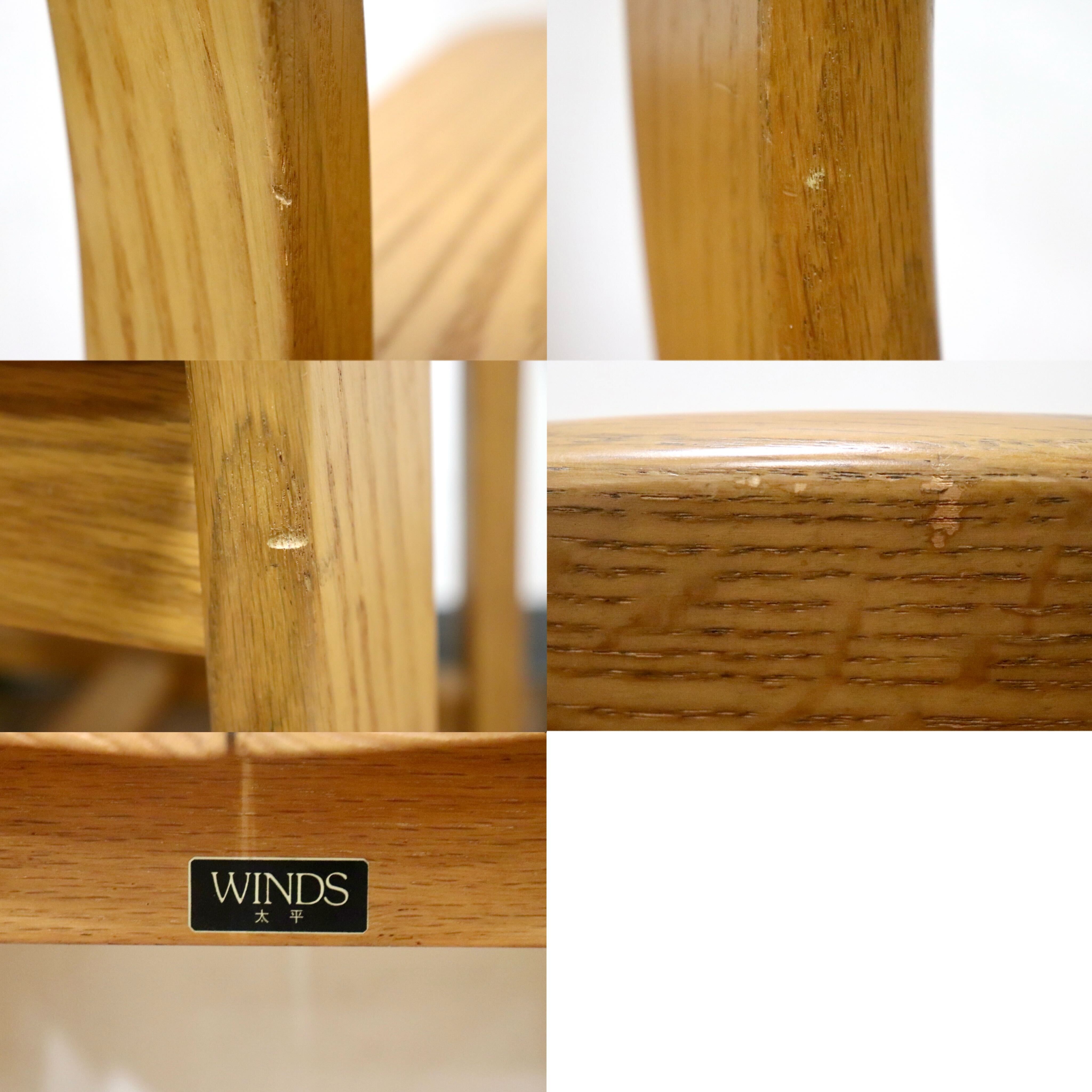 GMHK221E○TAIHEI / 太平産業 WINDS ダイニングチェア 食卓椅子 アームレスチェア オーク材 無垢 ナチュラル モダン カントリー 飛騨家具