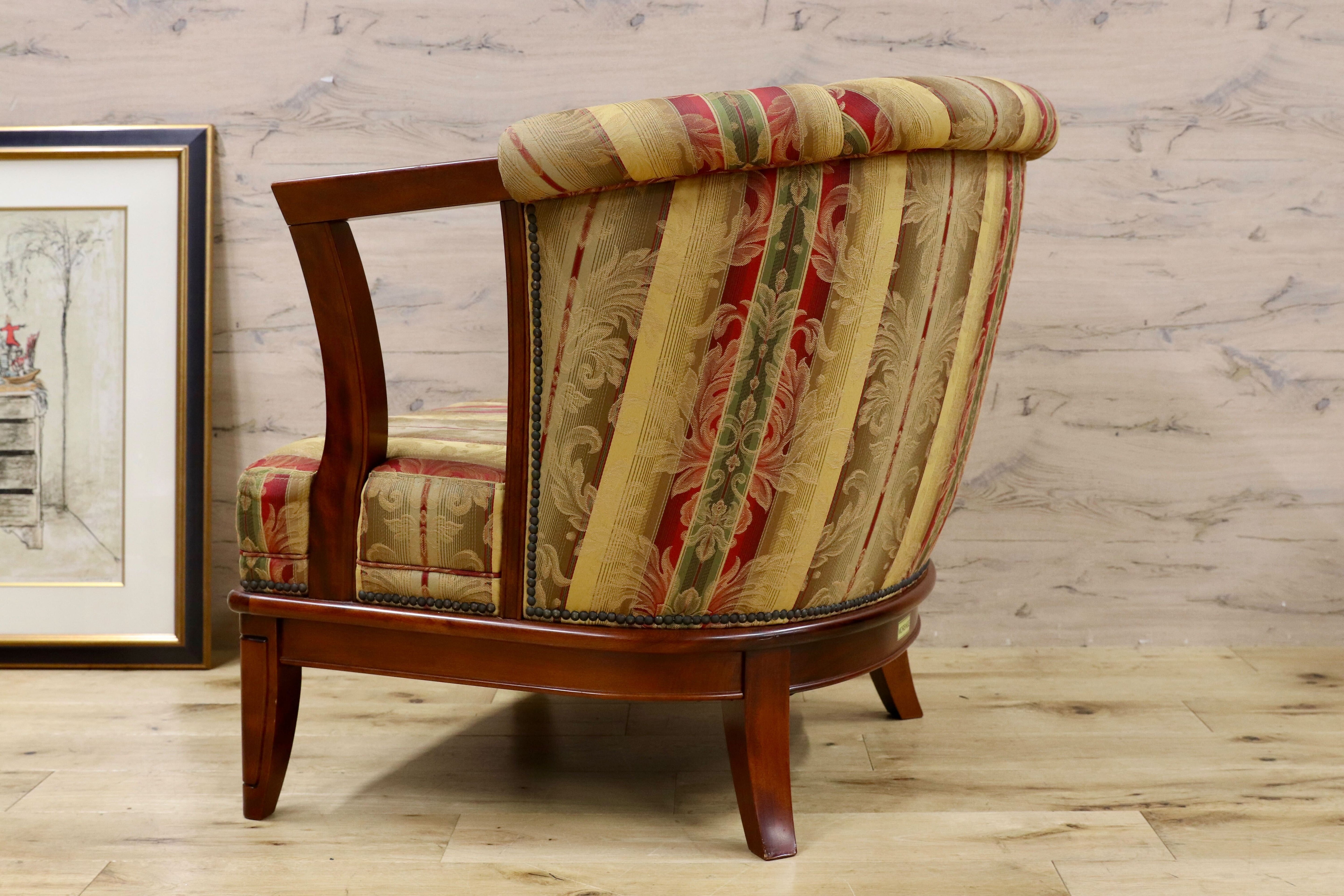 GMHS24A○モリシゲ / MORISHIGE 1人掛けソファ シングルソファ IDC大塚家具 ファブリック クラシック 検)ドレクセル マルニ