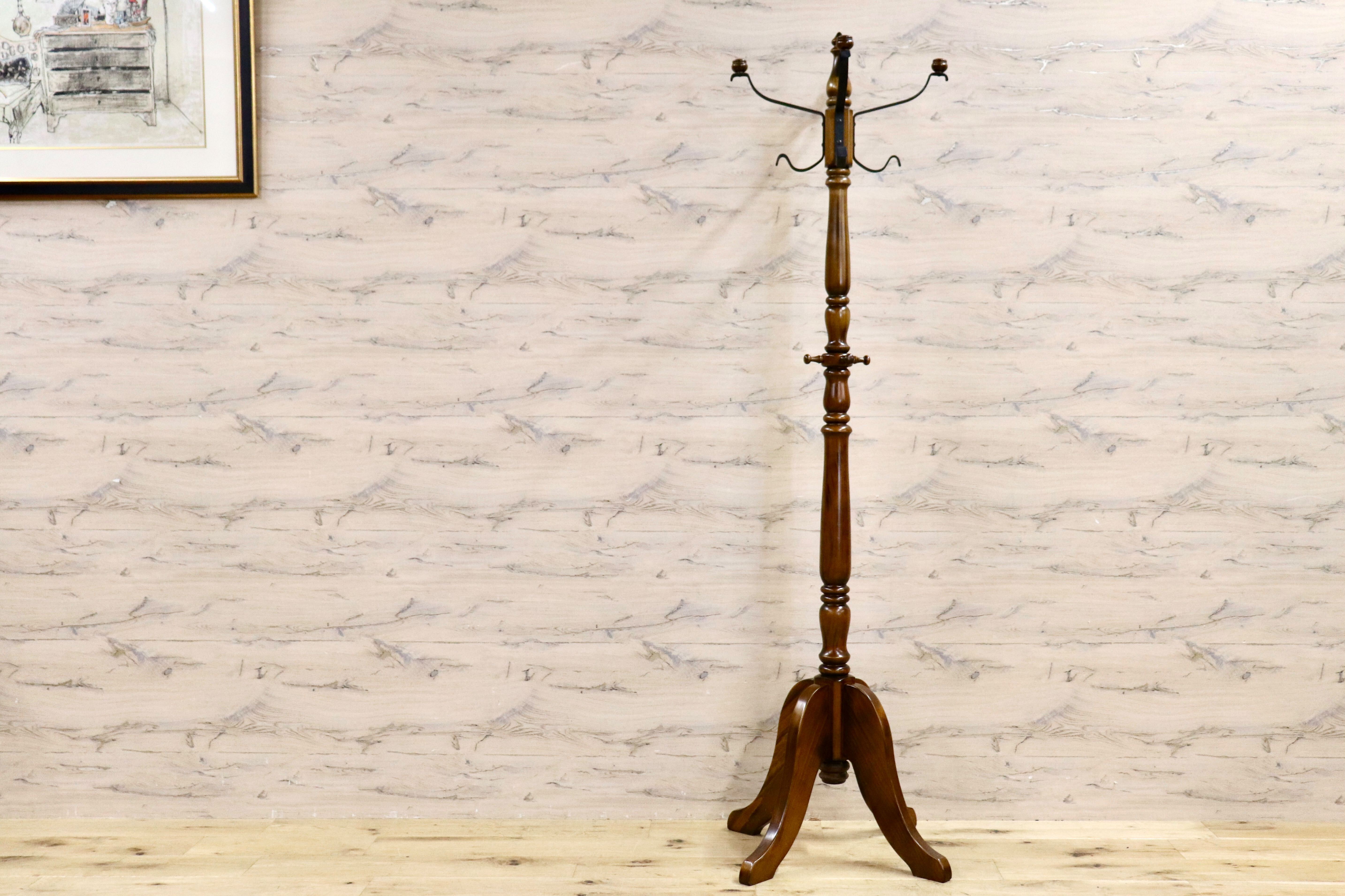 GMHF61○karimoku / カリモク コロニアル コートハンガー ポールハンガー 帽子掛け ハンガーラック ブナ材 国産家具 定価約7.5万