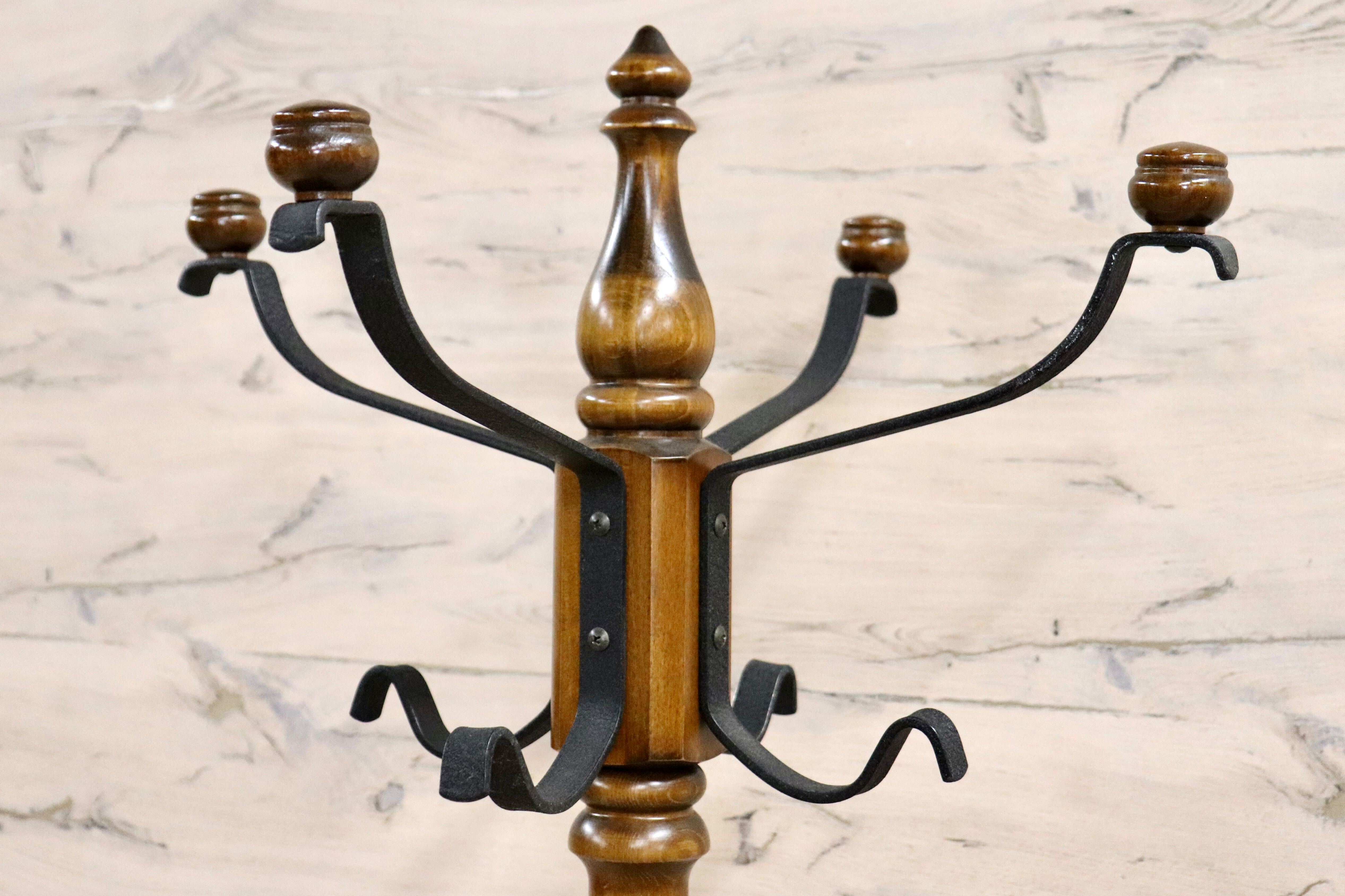 GMHF61○karimoku / カリモク コロニアル コートハンガー ポールハンガー 帽子掛け ハンガーラック ブナ材 国産家具 定価約7.5万