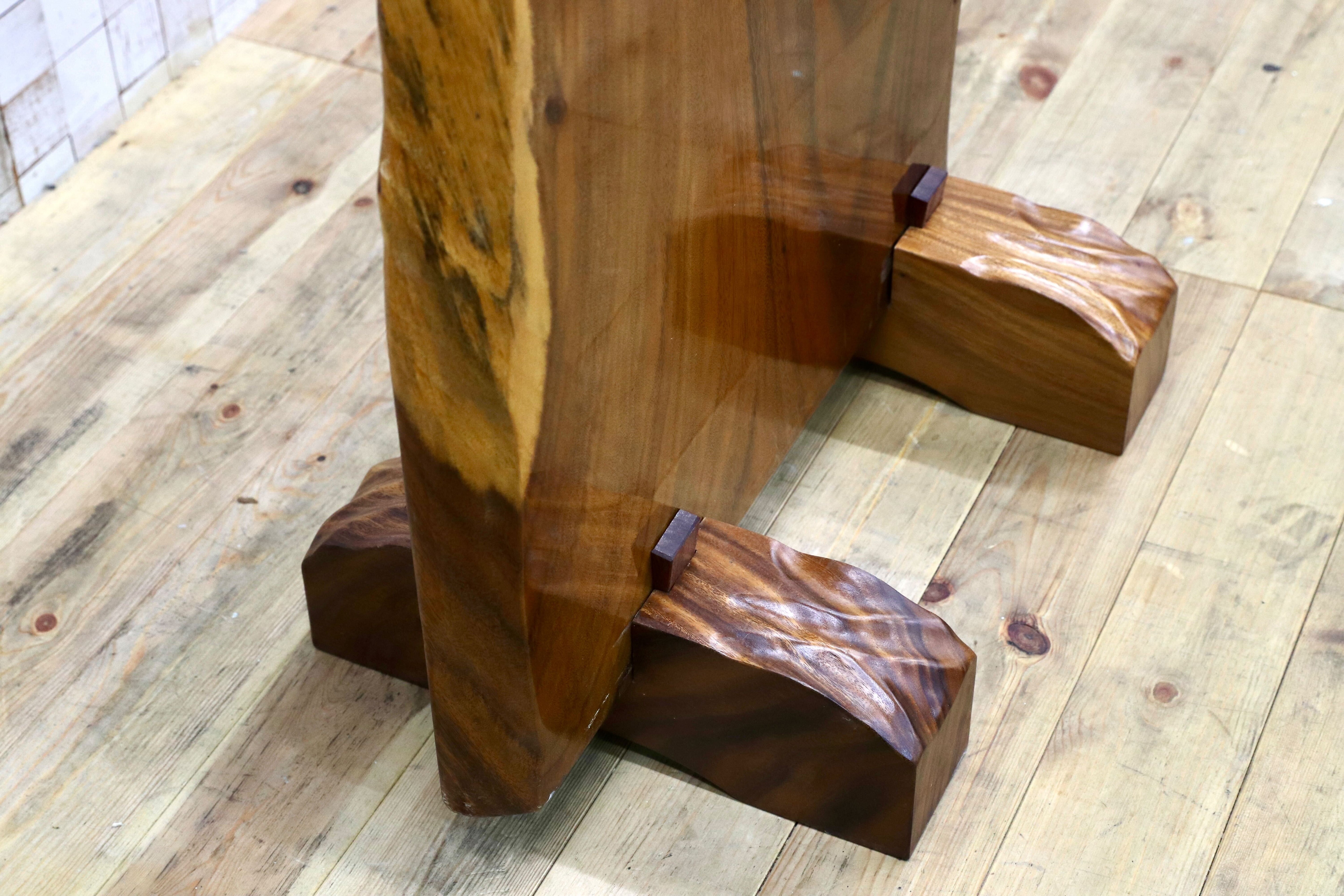 GMIK546○モンキーポッド 衝立 オブジェ 和モダン 仕切り板 玄関飾り 無垢 一枚板 客間 応接