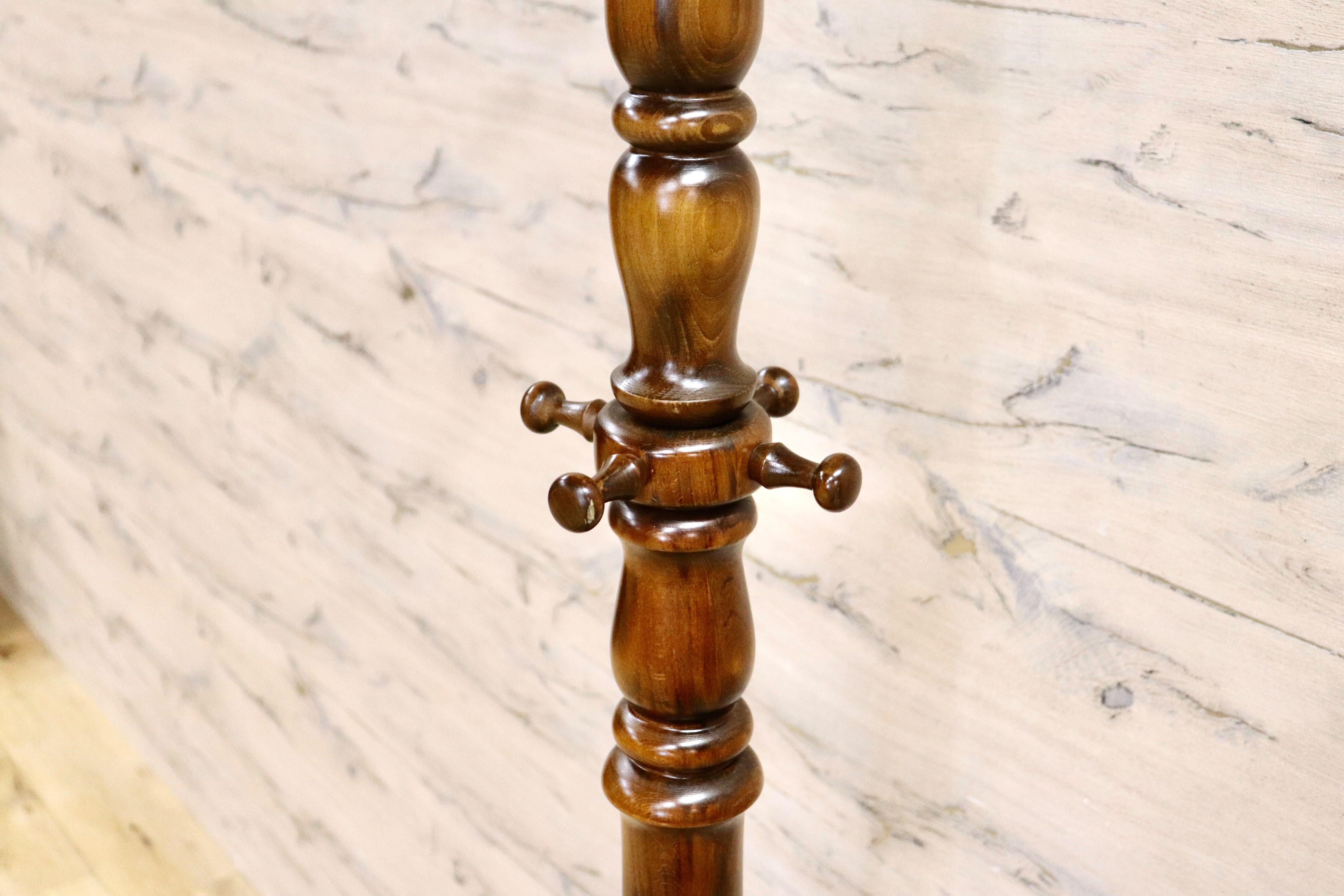 GMHF61○karimoku / カリモク コロニアル コートハンガー ポールハンガー 帽子掛け ハンガーラック ブナ材 国産家具 定価約7.5万