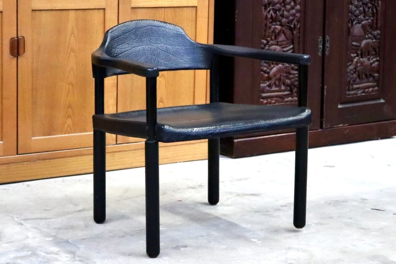 GMIS471L○レオナルド アームチェア ブラック スイス デザイナーズ家具 チェア 椅子 INTER-DECOR取扱い 検)Cassina Strassle Collection