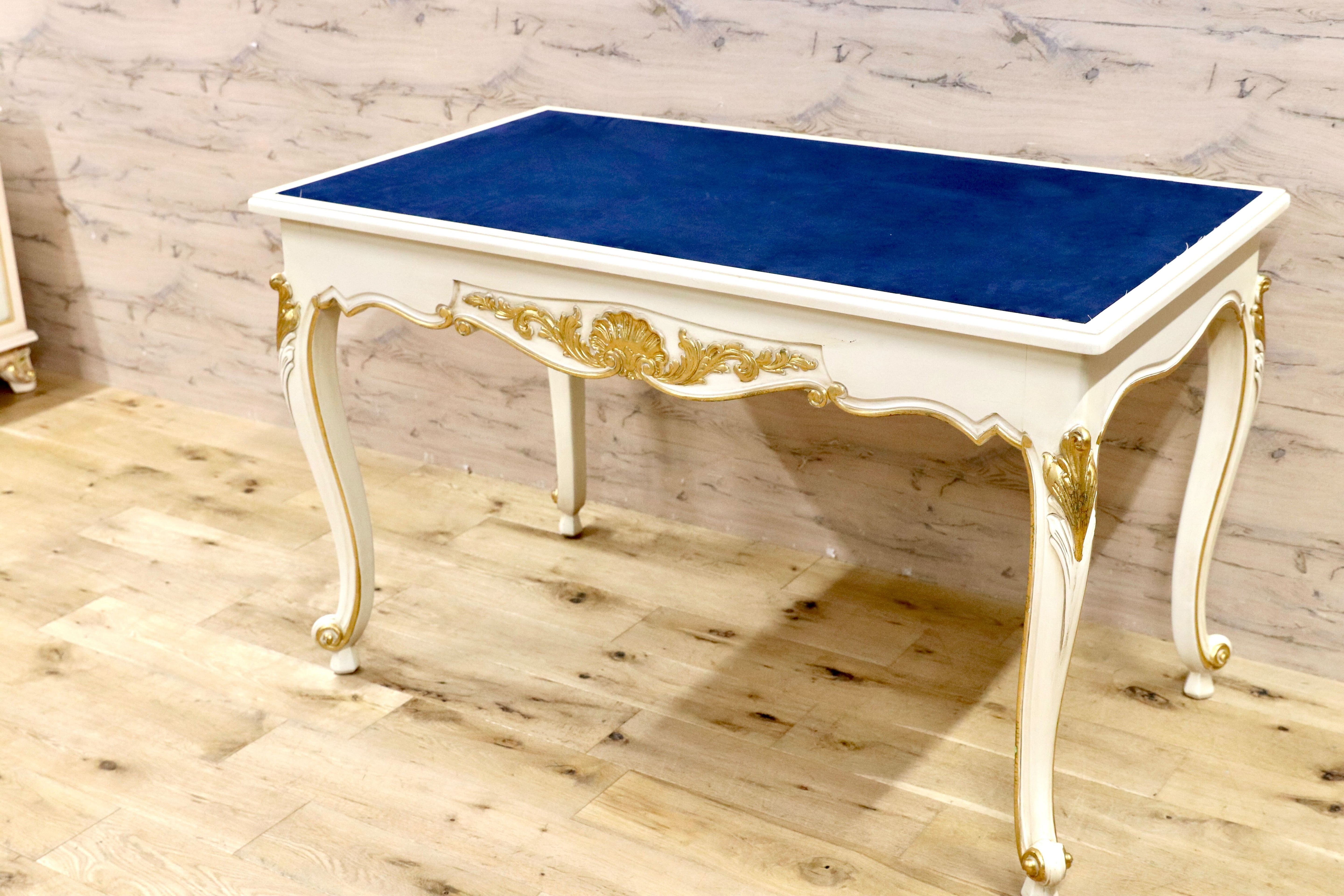 GMIK102A○イタリア クラシック シャビーシック エレガント ロココ調 コンソールテーブル デスク 机 店舗什器 アンティーク調