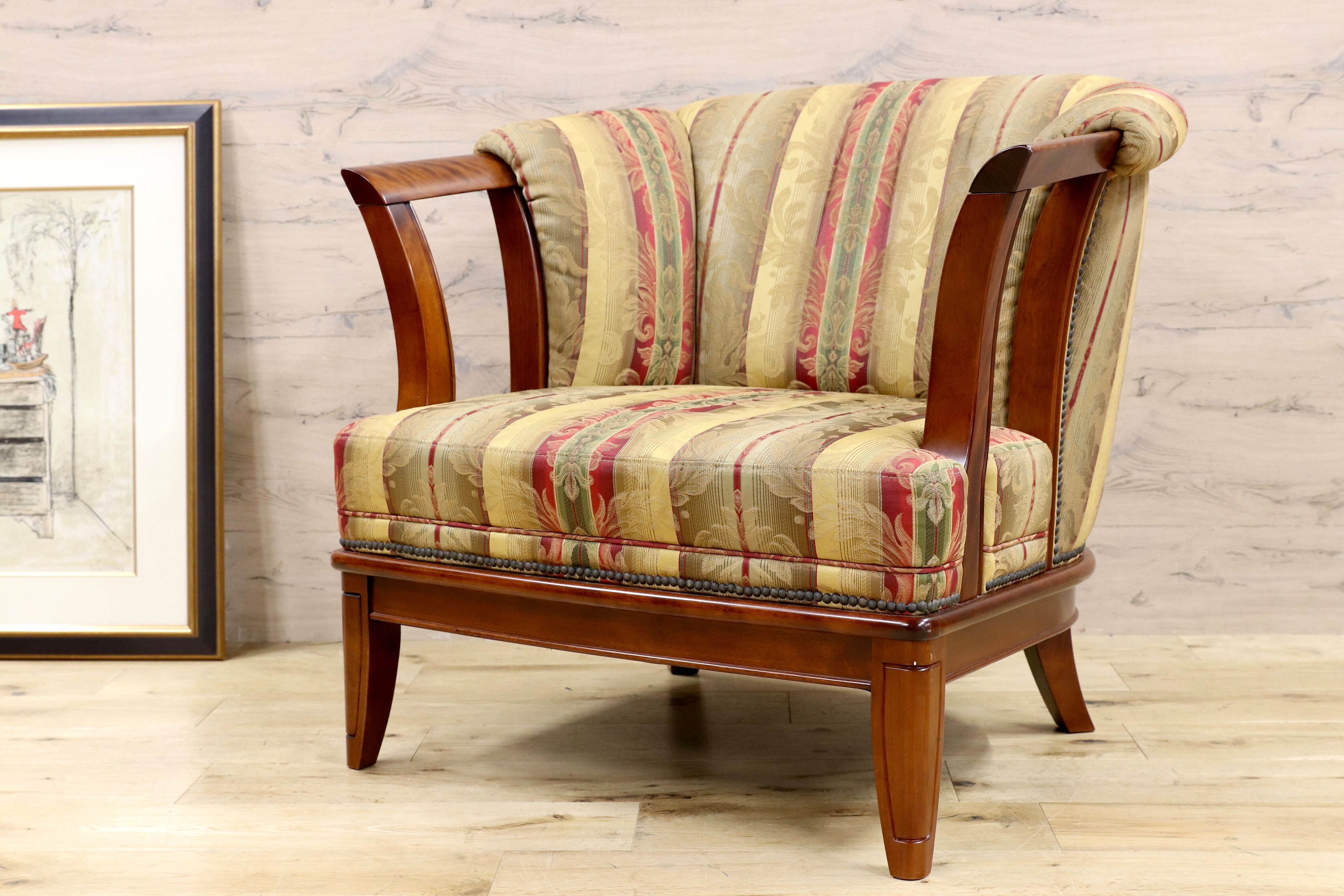 GMHS24B○モリシゲ / MORISHIGE 1人掛けソファ シングルソファ IDC大塚家具 ファブリック クラシック 検)ドレクセル マルニ