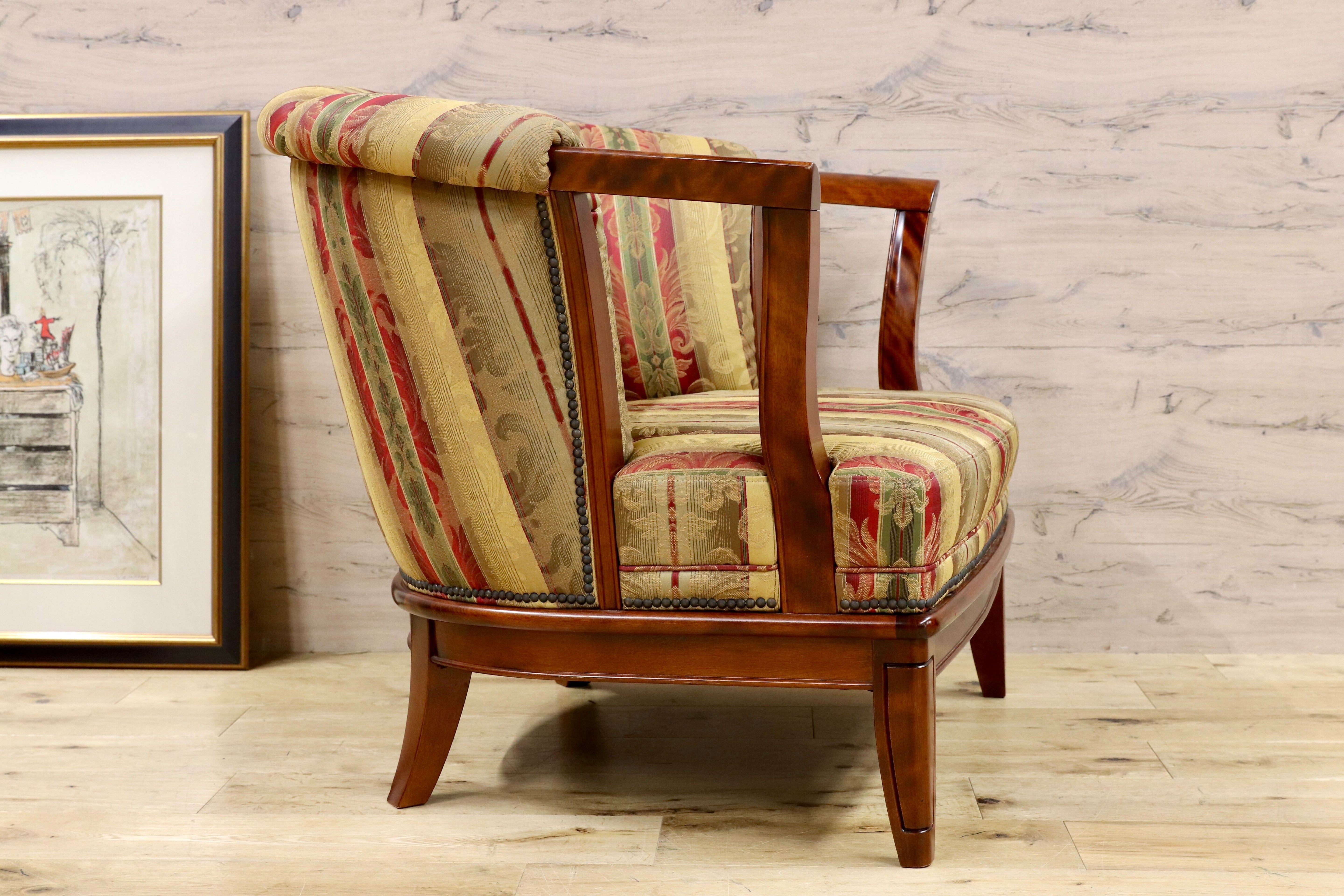 GMHS24B○モリシゲ / MORISHIGE 1人掛けソファ シングルソファ IDC大塚家具 ファブリック クラシック 検)ドレクセル マルニ