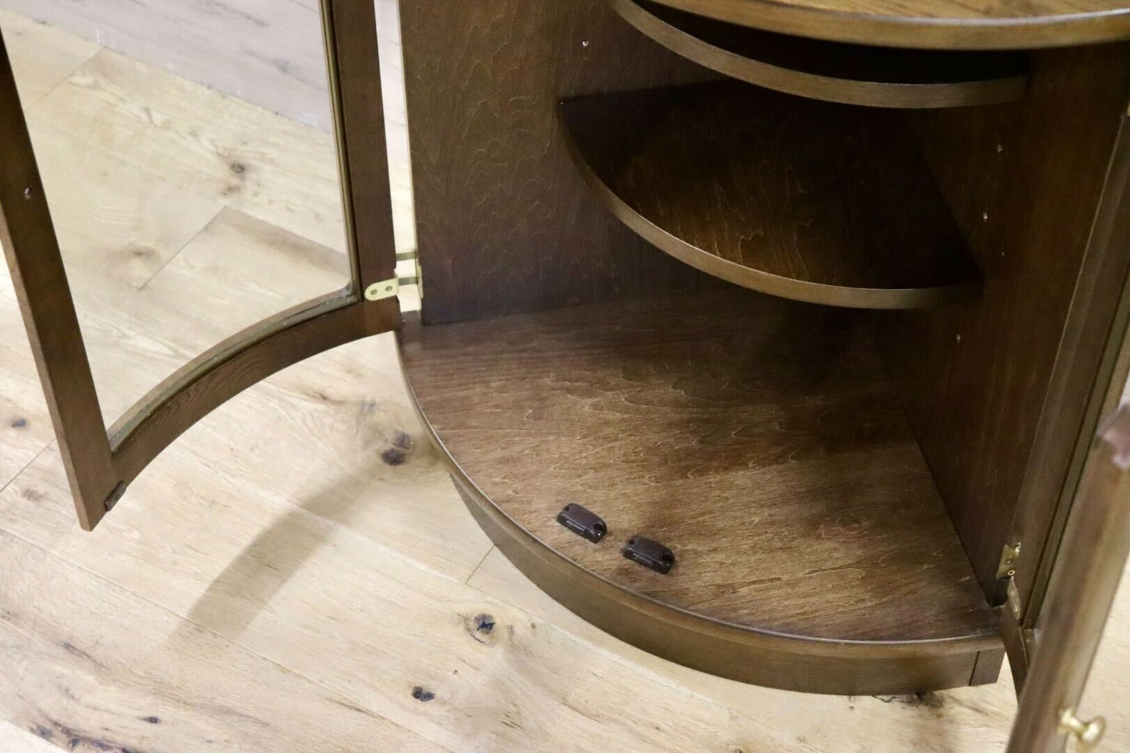 GMHS153○karimoku / カリモク QS5125 コーナーボード コーナーキャビネット 飾り棚 リビング収納 オーク材 国産家具