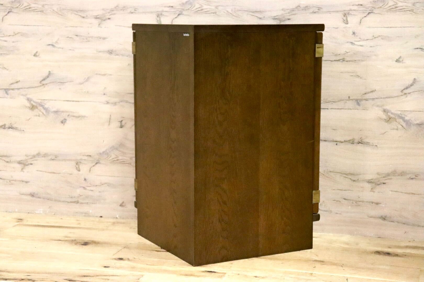 GMHS153○karimoku / カリモク QS5125 コーナーボード コーナーキャビネット 飾り棚 リビング収納 オーク材 国産家具