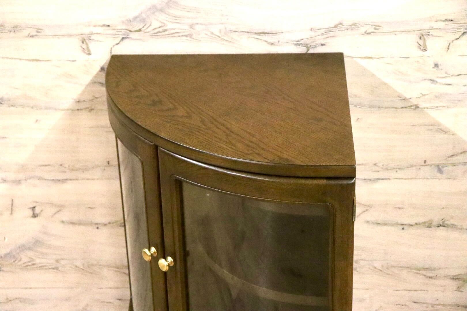 GMHS153○karimoku / カリモク QS5125 コーナーボード コーナーキャビネット 飾り棚 リビング収納 オーク材 国産家具