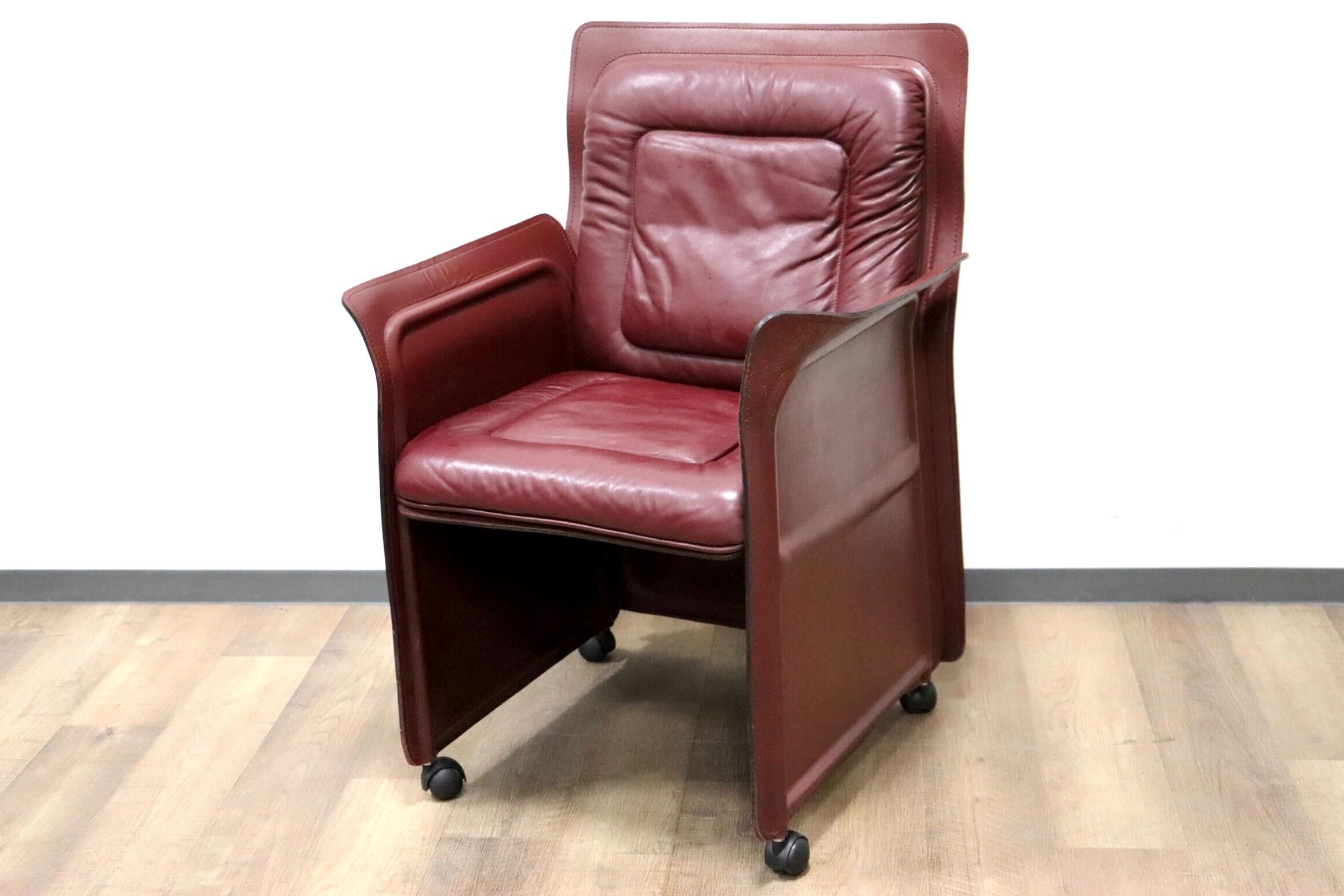 GMGK540D○i4Mariani / クアトロマリアーニ メトーラ イタリア製 ラウンジチェア エグゼクティブチェア 総革 約33万 検)カッシーナ B&B