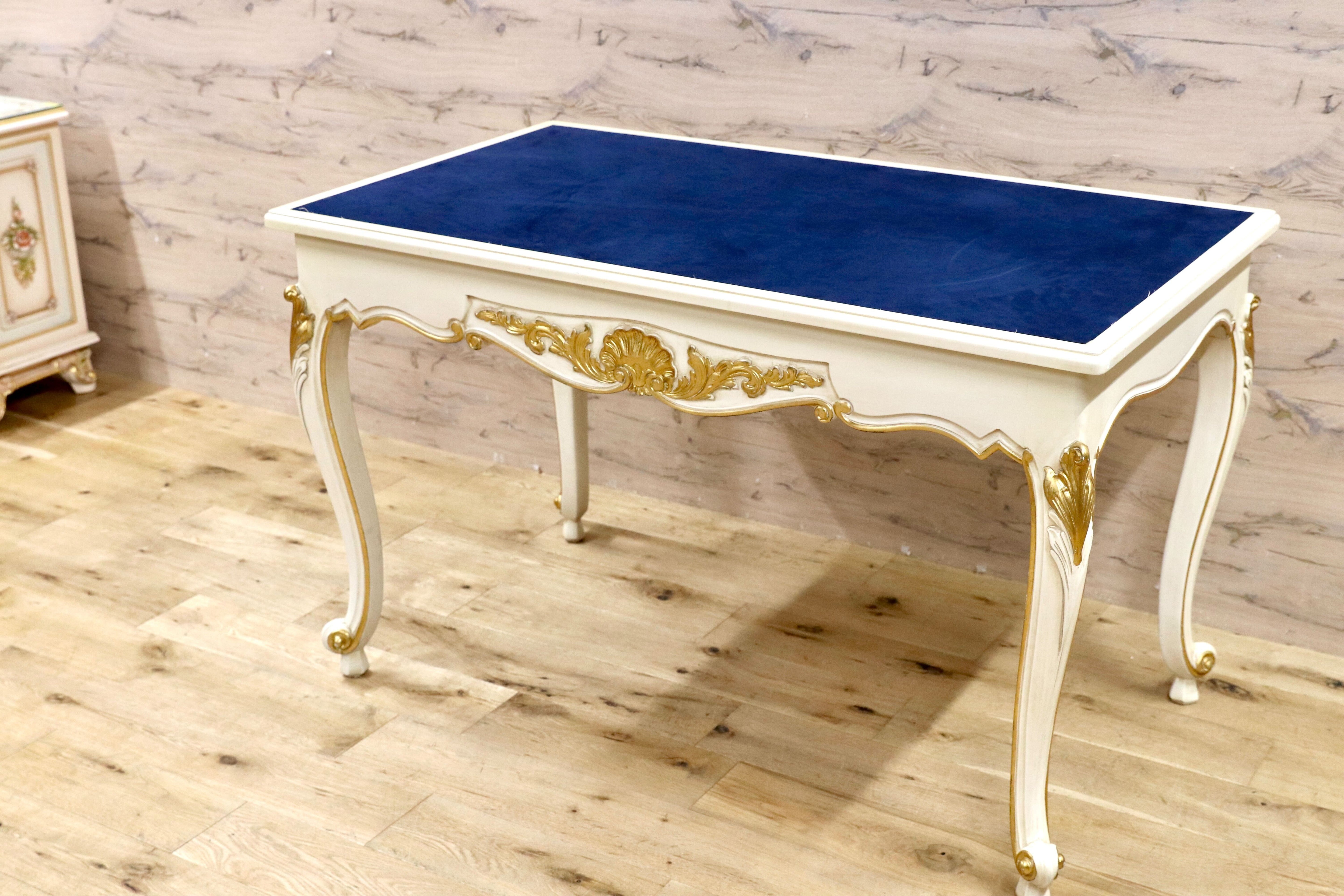 GMIK102B○イタリア クラシック シャビーシック エレガント ロココ調 コンソールテーブル デスク 机 店舗什器 アンティーク調