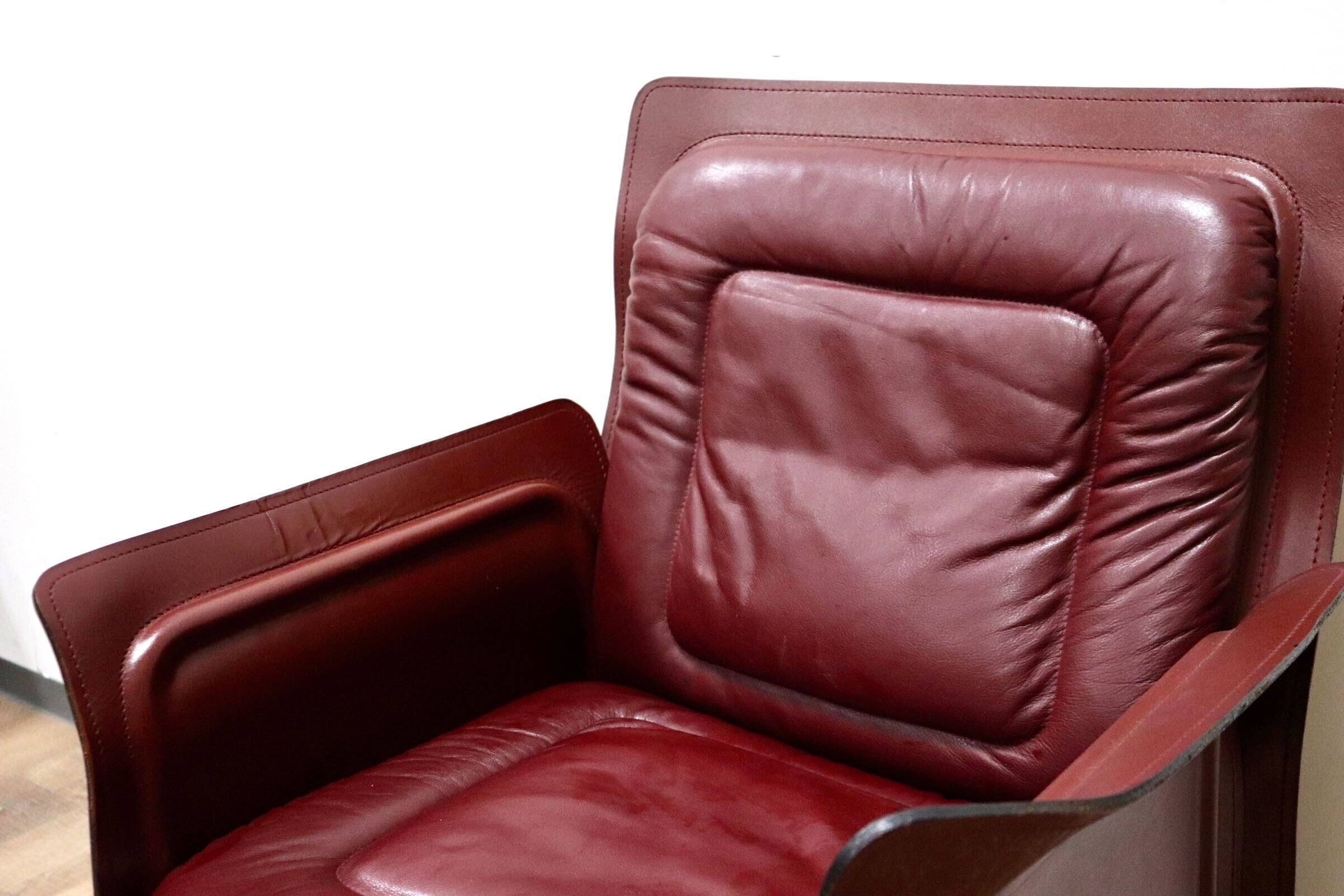 GMGK540D○i4Mariani / クアトロマリアーニ メトーラ イタリア製 ラウンジチェア エグゼクティブチェア 総革 約33万 検)カッシーナ B&B