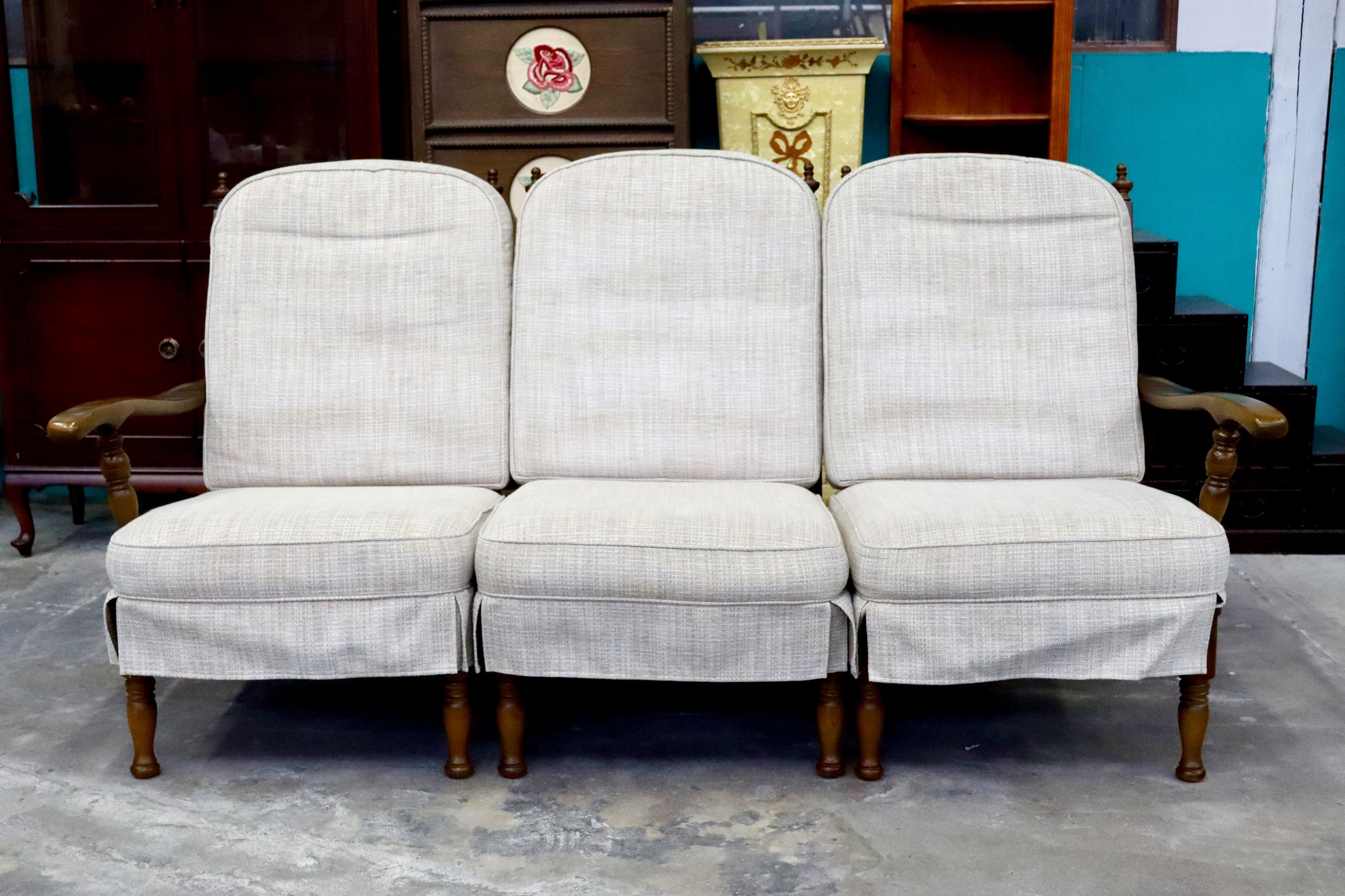 GMIH316○飛騨産業 / HIDA キツツキ 穂高 3人掛けソファ トリプルソファ ファブリック カントリー ヴィンテージ