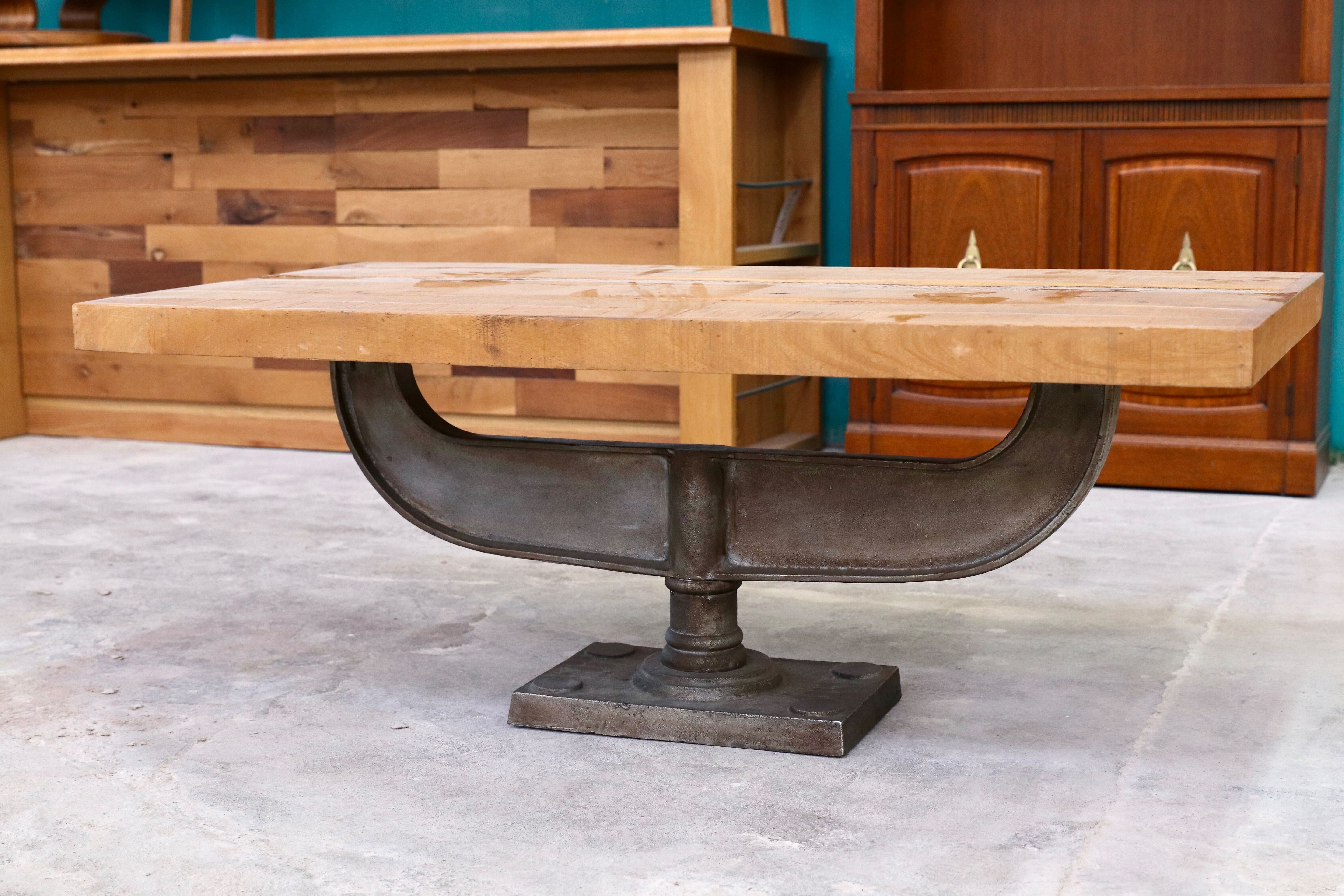 GMHK482A○インダストリアル 工業系 センターテーブル リビングテーブル アイアン 古木 コーヒーテーブル カフェ 店舗什器 アンティーク