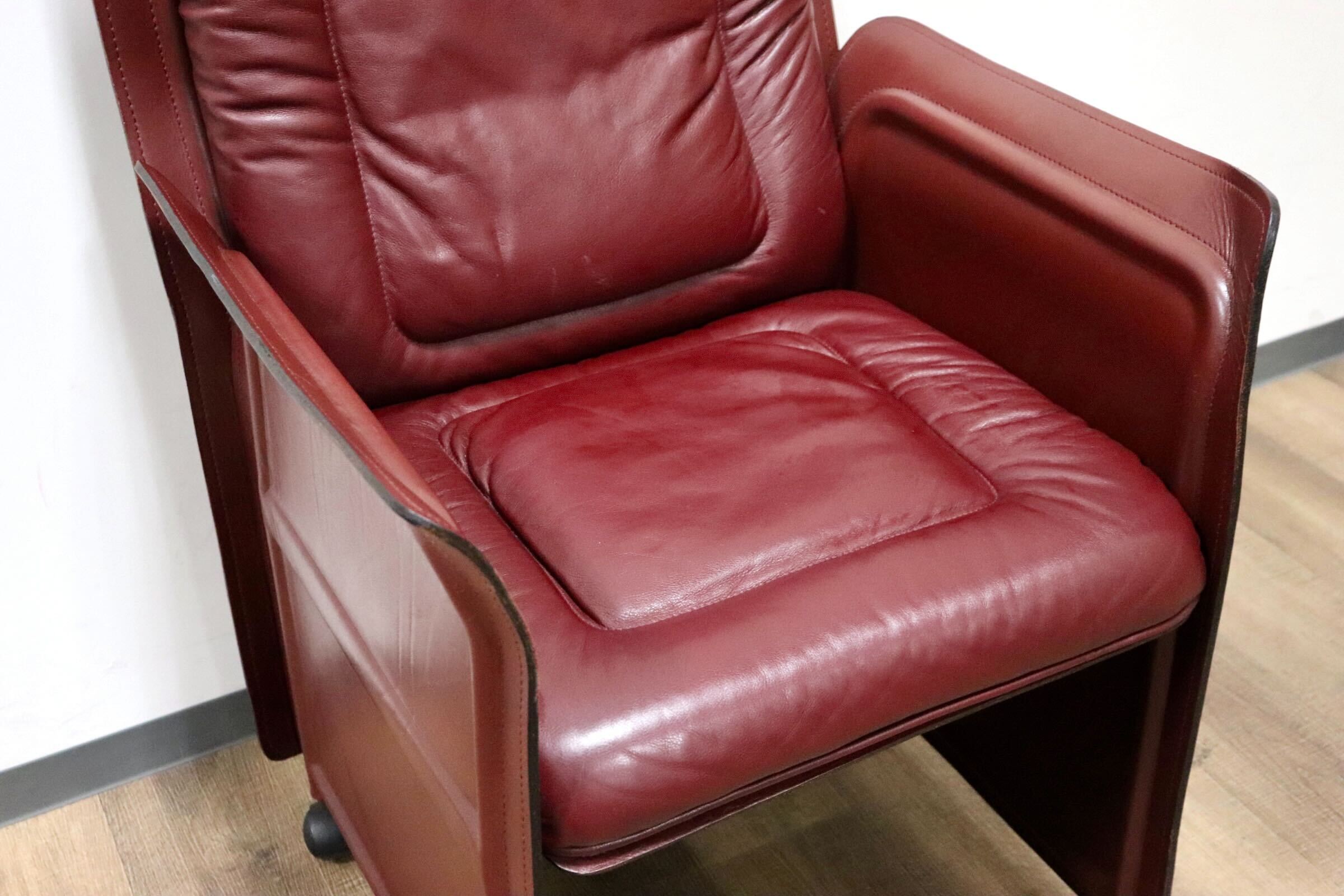 GMGK540D○i4Mariani / クアトロマリアーニ メトーラ イタリア製 ラウンジチェア エグゼクティブチェア 総革 約33万 検)カッシーナ B&B