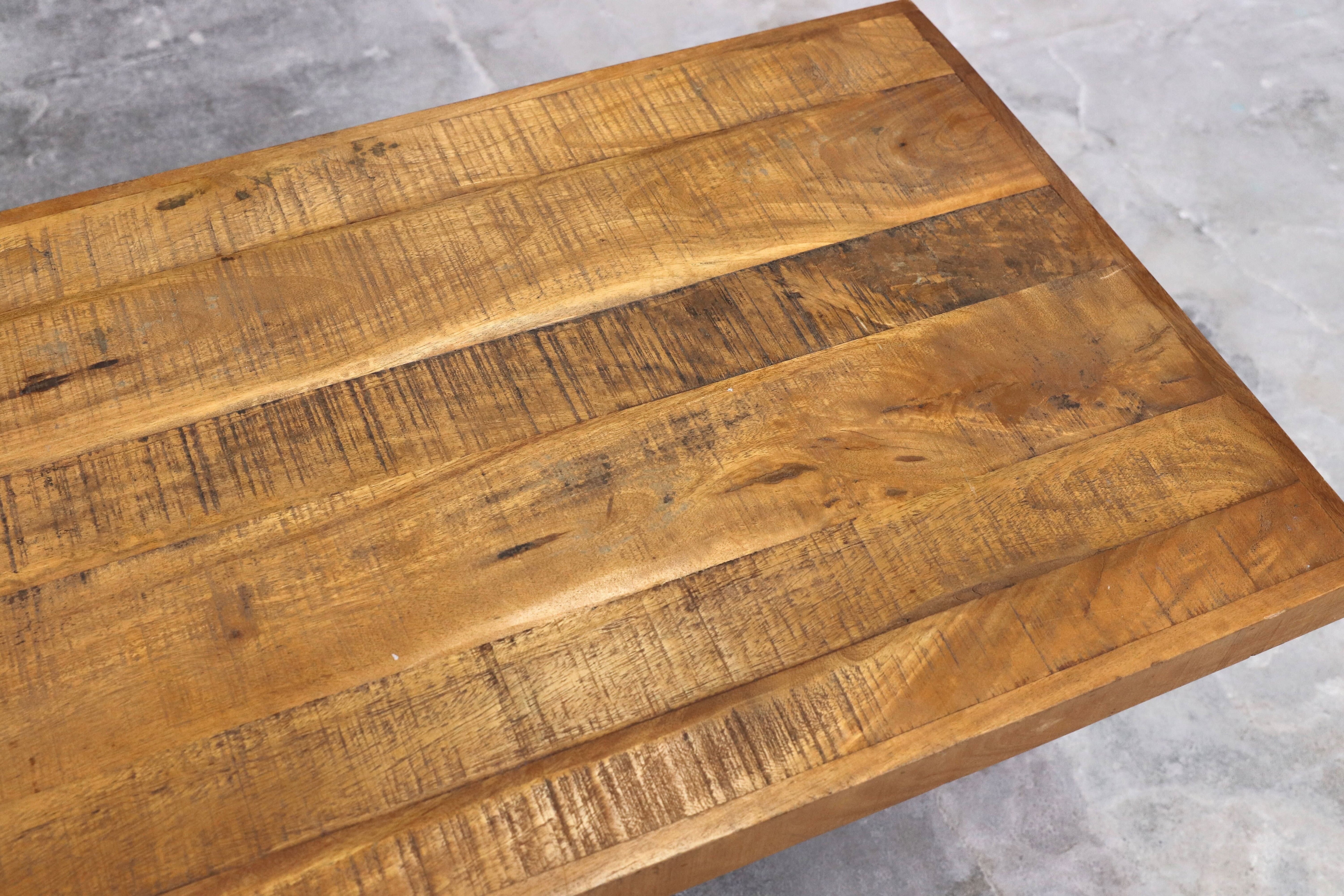 GMHK482A○インダストリアル 工業系 センターテーブル リビングテーブル アイアン 古木 コーヒーテーブル カフェ 店舗什器 アンティーク