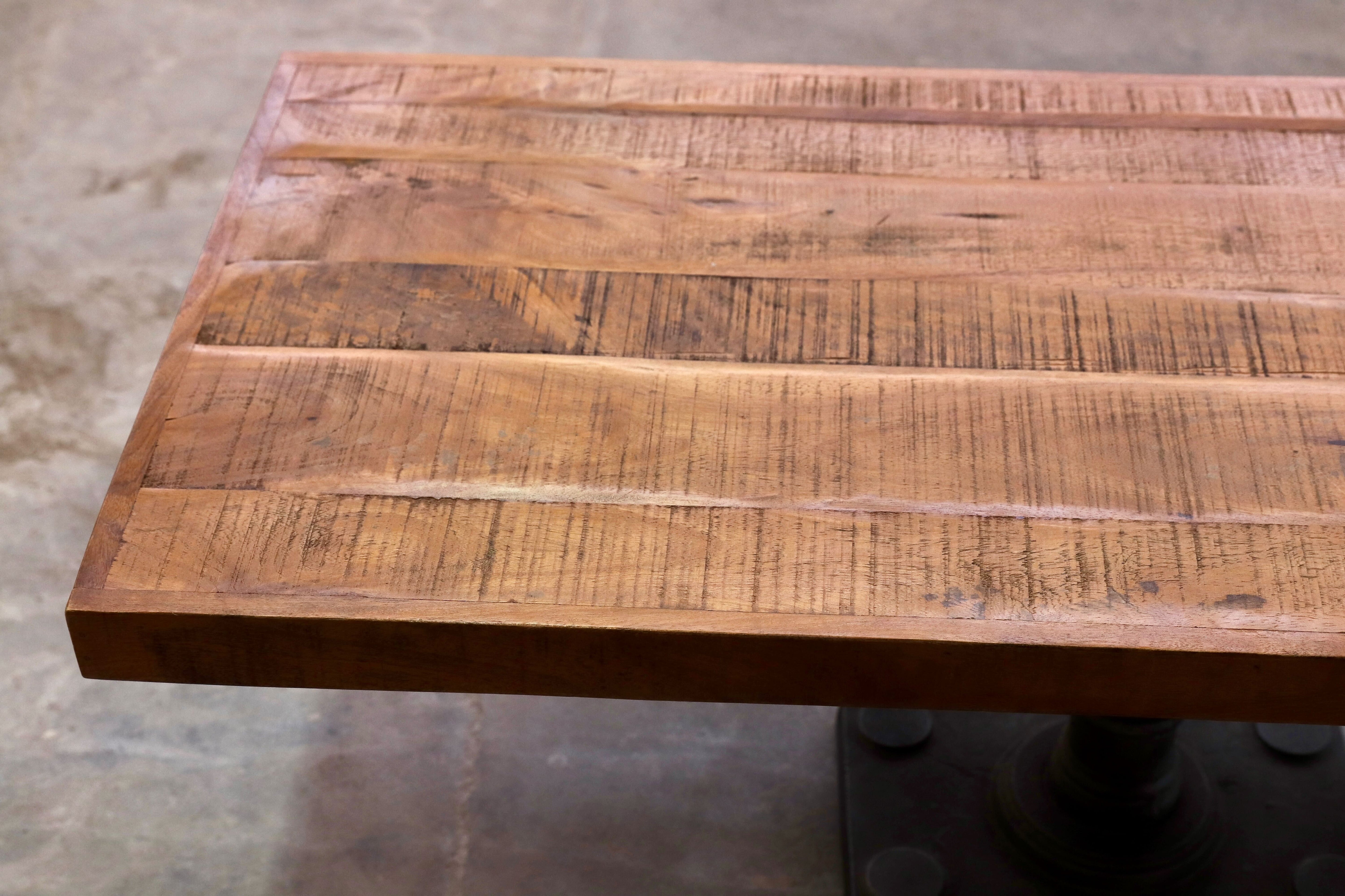 GMHK482A○インダストリアル 工業系 センターテーブル リビングテーブル アイアン 古木 コーヒーテーブル カフェ 店舗什器 アンティーク