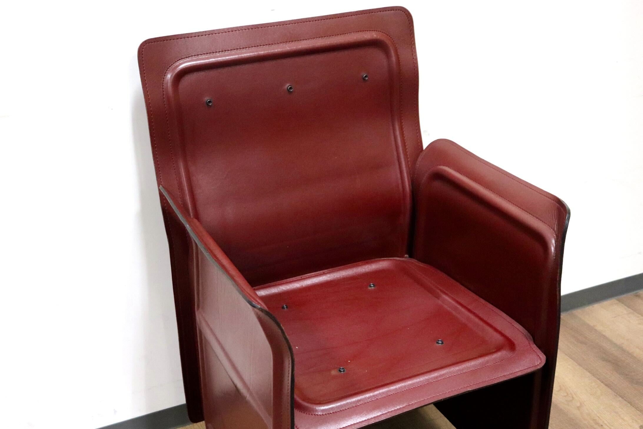 GMGK540D○i4Mariani / クアトロマリアーニ メトーラ イタリア製 ラウンジチェア エグゼクティブチェア 総革 約33万 検)カッシーナ B&B