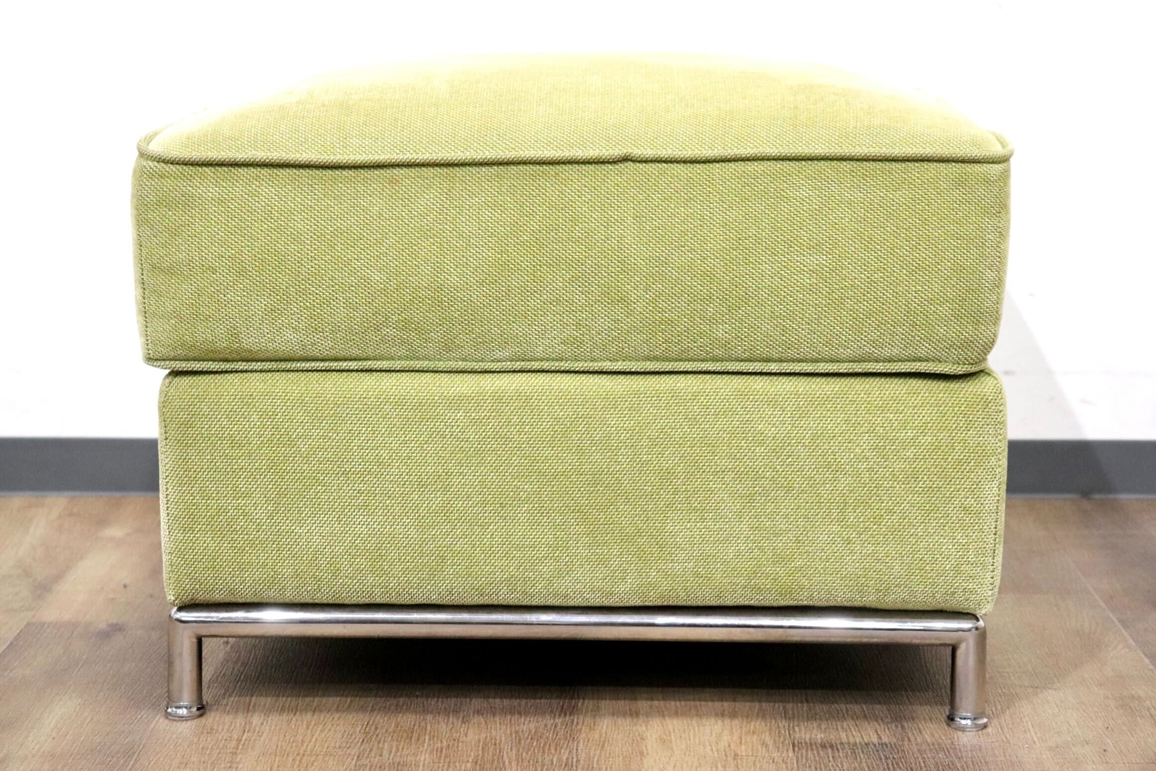 GMHN312○Crastina / クラスティーナ ULTIMA ウルティマ オットマン フットスツール ファブリック モダン 定価約4.7万 モデルルーム展示品