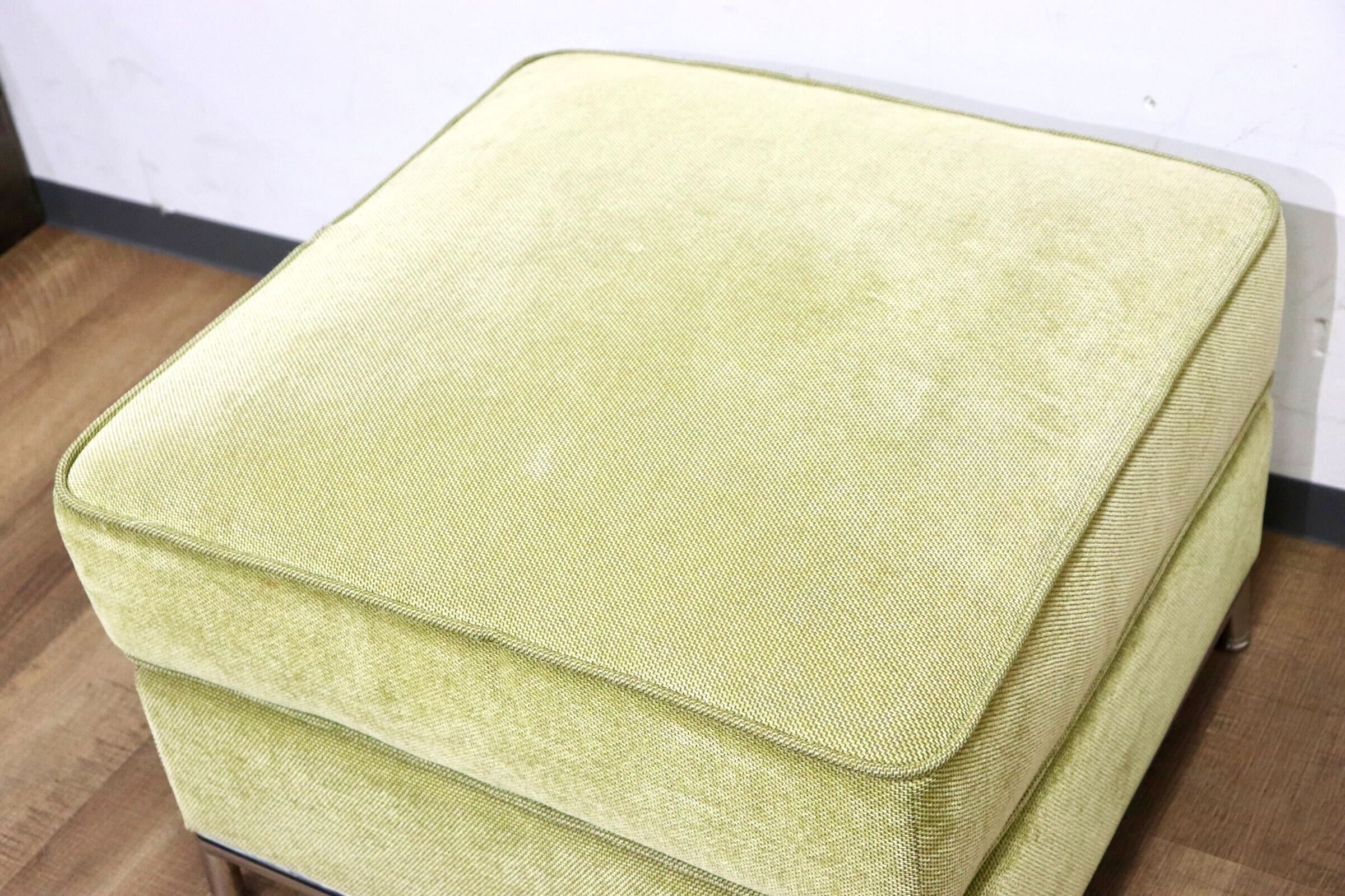 GMHN312○Crastina / クラスティーナ ULTIMA ウルティマ オットマン フットスツール ファブリック モダン 定価約4.7万 モデルルーム展示品