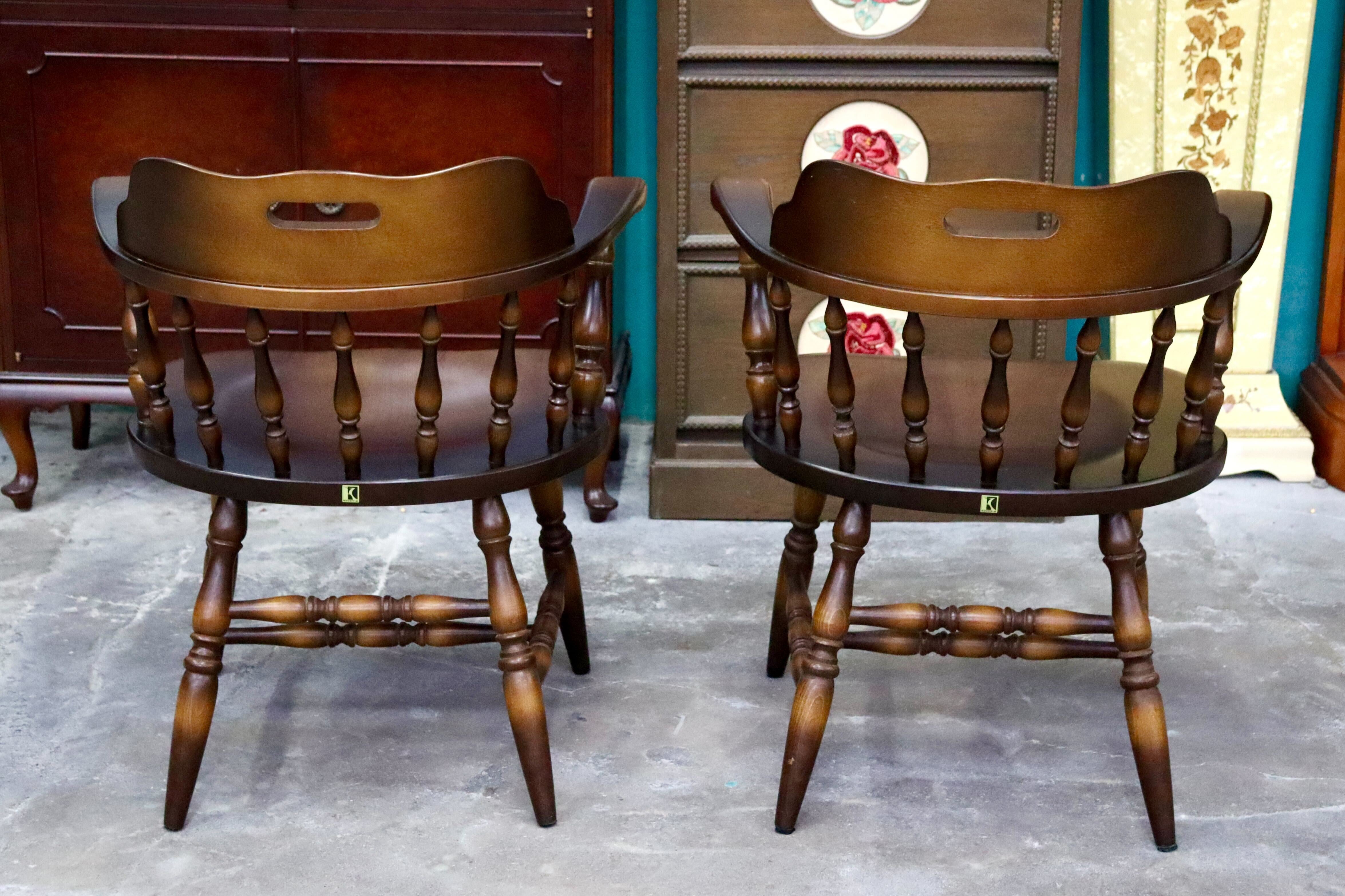 GMIH317B○飛騨産業 / HIDA キツツキ ウィンザーチェア ダイニングチェア 椅子 2脚セット カントリー レトロ 無垢 国産家具