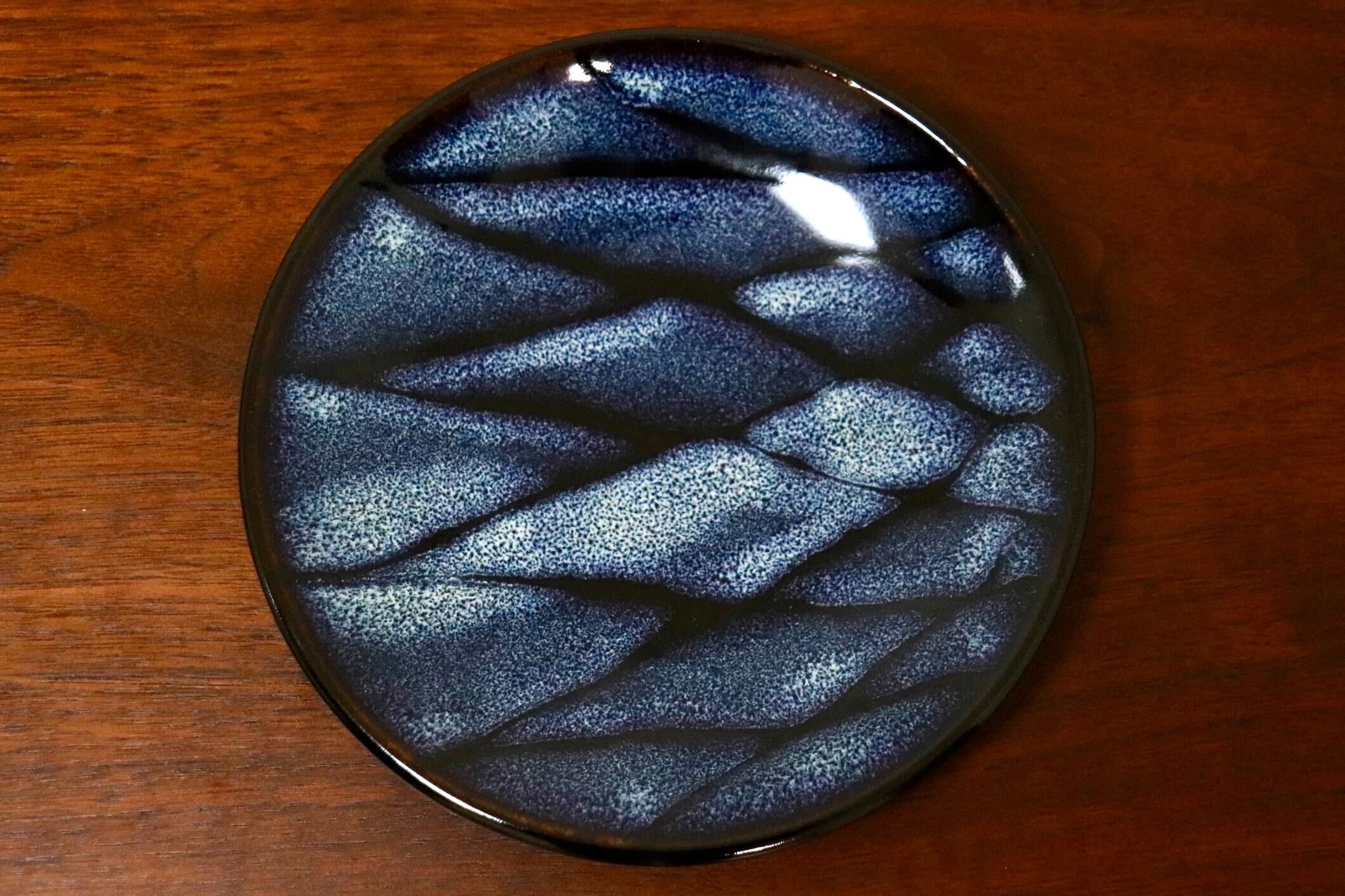 GMIO329A○陶勝窯 丹波焼 網目皿5寸 市野勝 市野勝磯 陶器 工芸品 丹波篠山 未使用