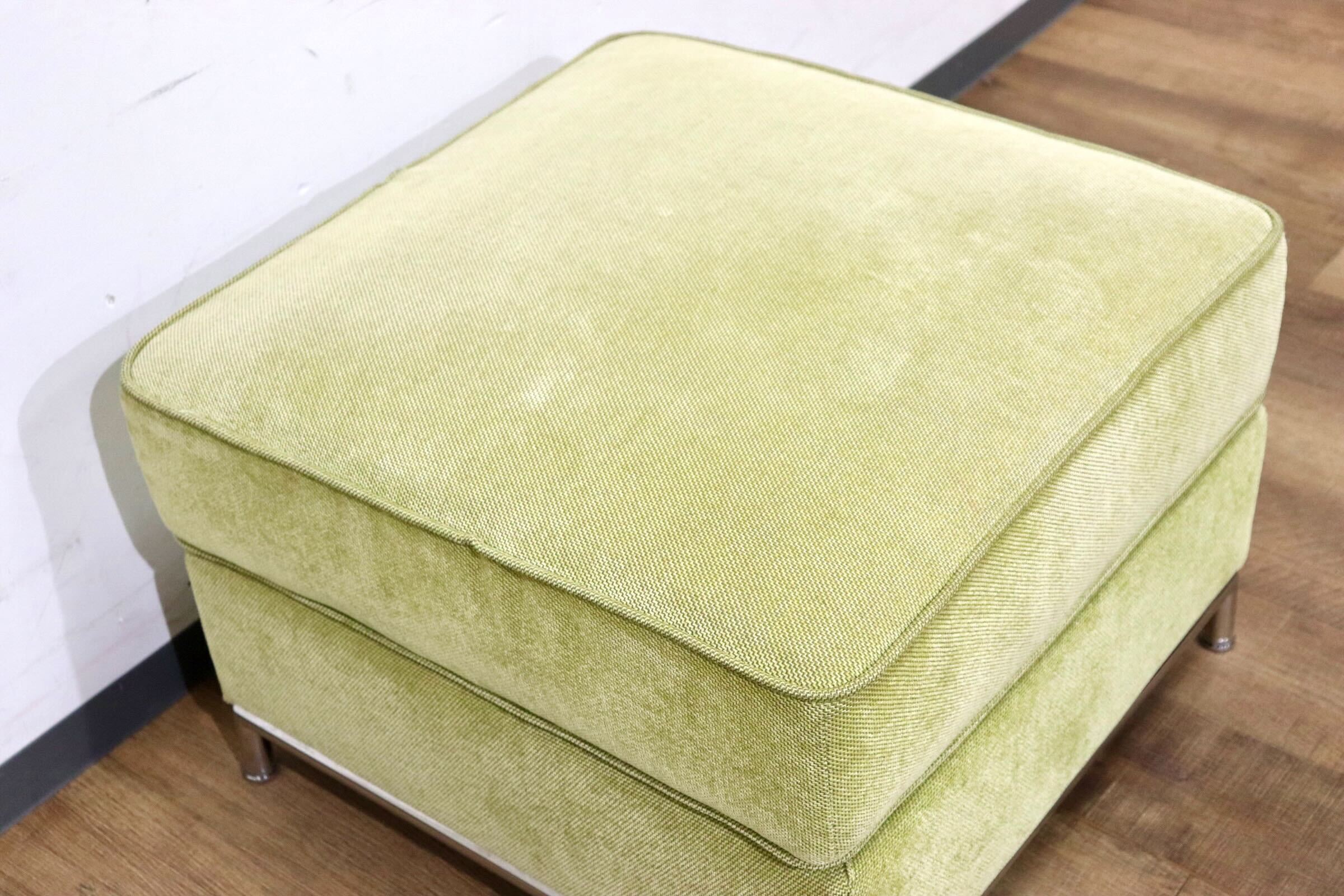 GMHN312○Crastina / クラスティーナ ULTIMA ウルティマ オットマン フットスツール ファブリック モダン 定価約4.7万 モデルルーム展示品