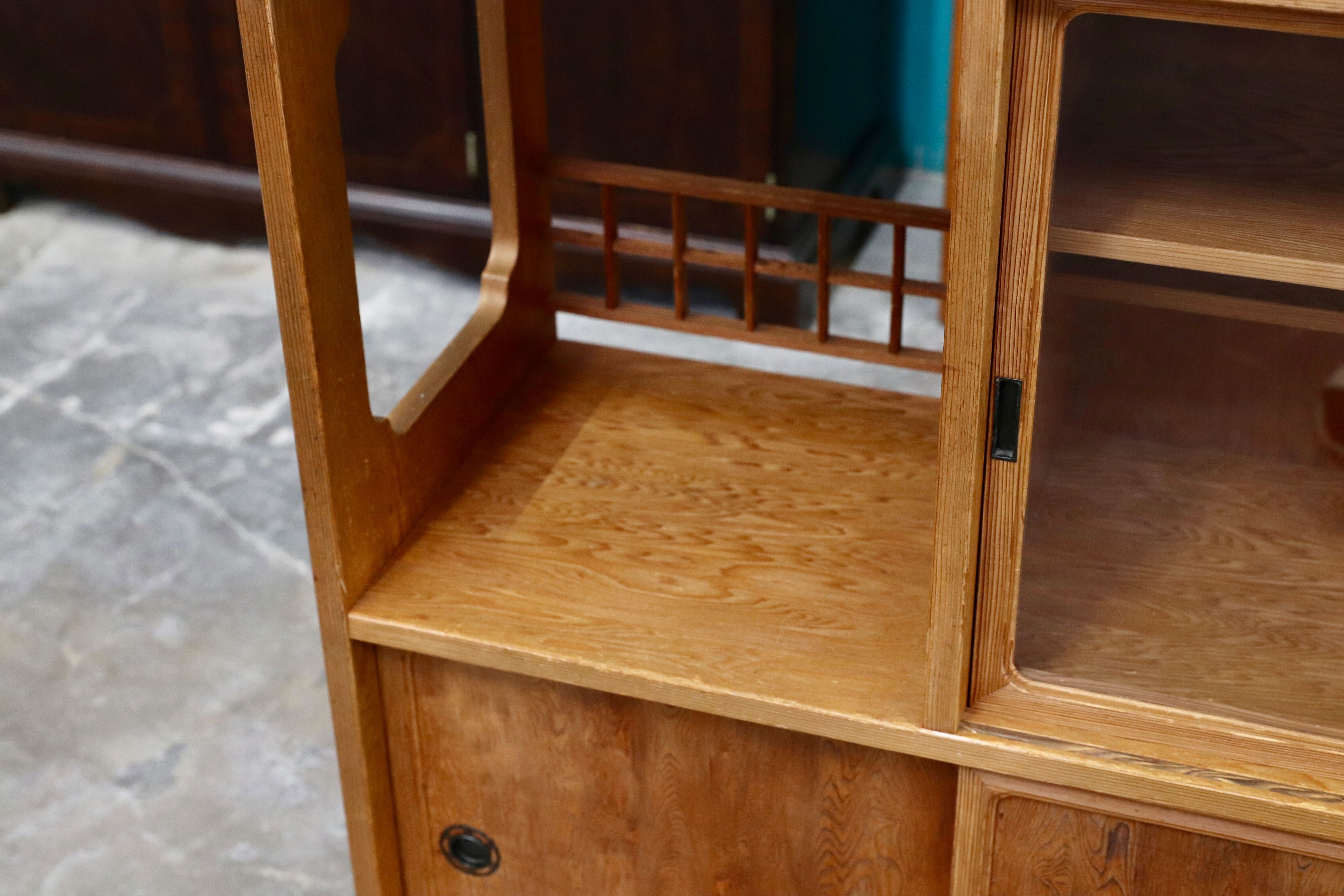 GMIK551○世界遺産屋久杉 茶棚 飾り棚 サイドボード リビングボード 和家具