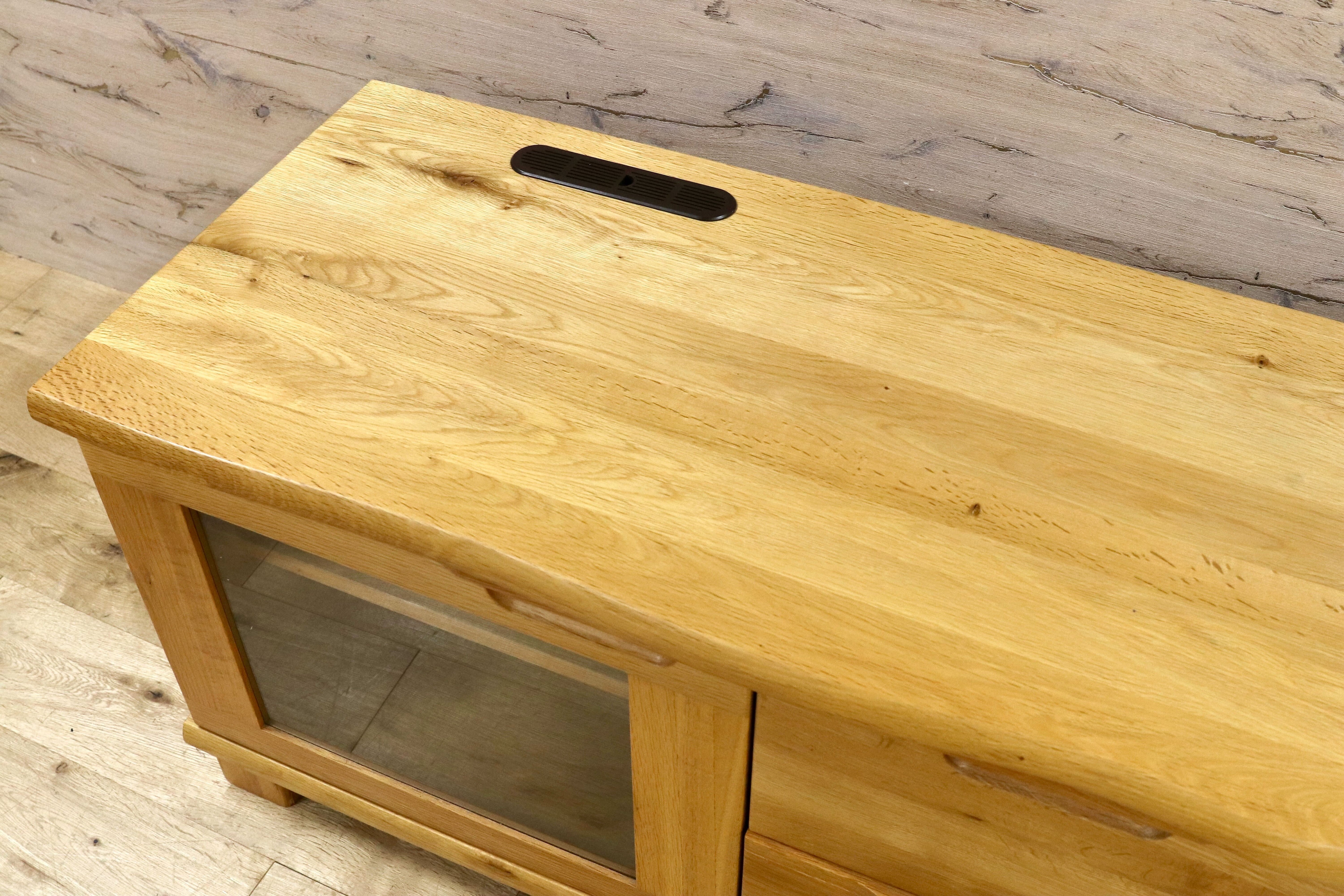 GMGS12○起立木工 / KIRITSU FURNITURE D-OAK TVボード AVボード ローボード リビング収納 オーク無垢材 北欧スタイル 美品