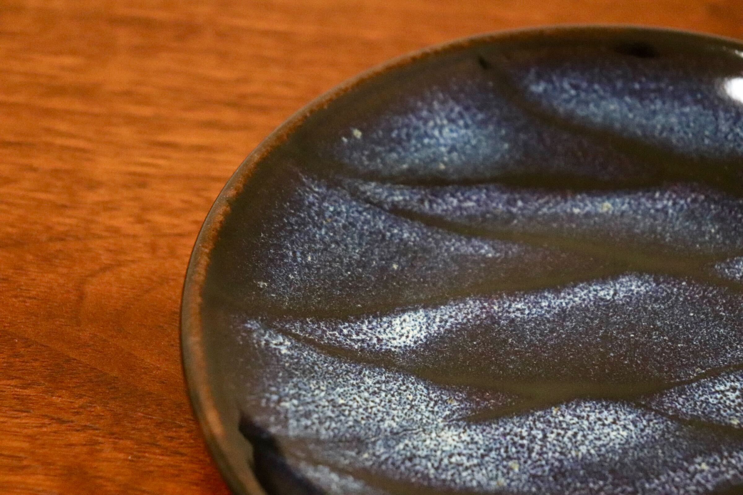 GMIO329B○陶勝窯 丹波焼 網目皿5寸 市野勝 市野勝磯 陶器 工芸品 丹波篠山 未使用