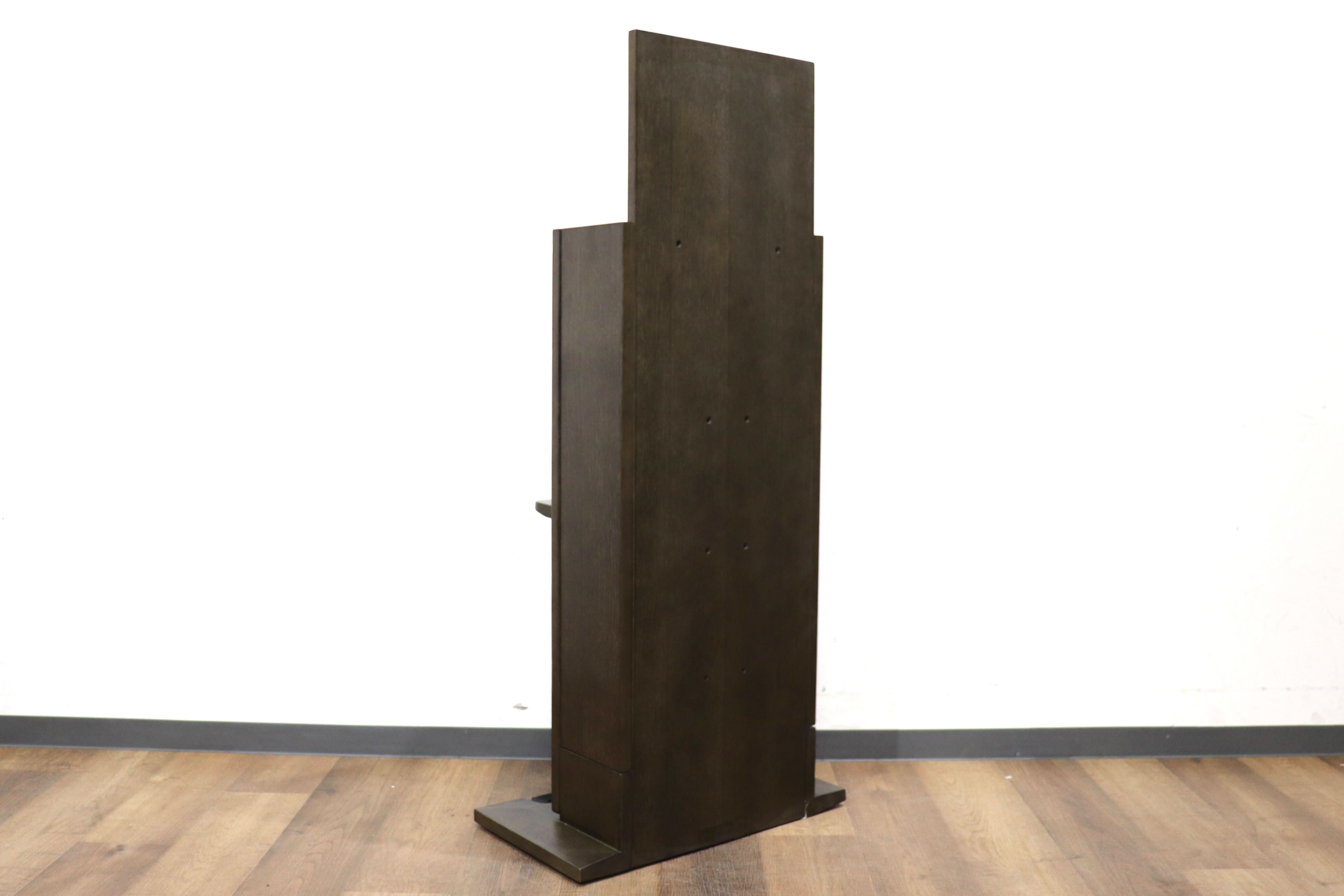 GMHN284C○森明商店 Kireidana SQUARE-W アルコール消毒スタンド フットペダル 親子両用 オーク材 ダークブラウン オフィス 定価約7万