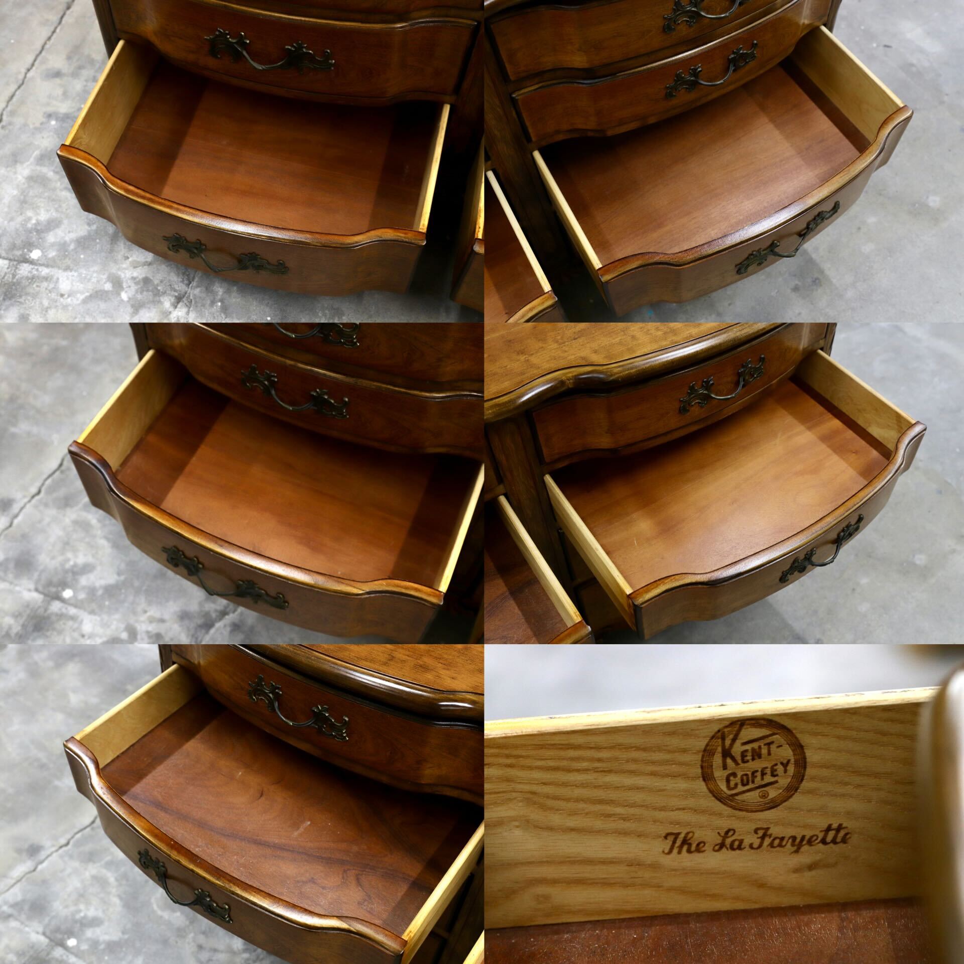 GMIK163○KENT-COFFEY ラウンドシェイプ ローチェスト チェスト 収納家具 サイドボード リビングボード 輸入家具 アンティーク クラシック