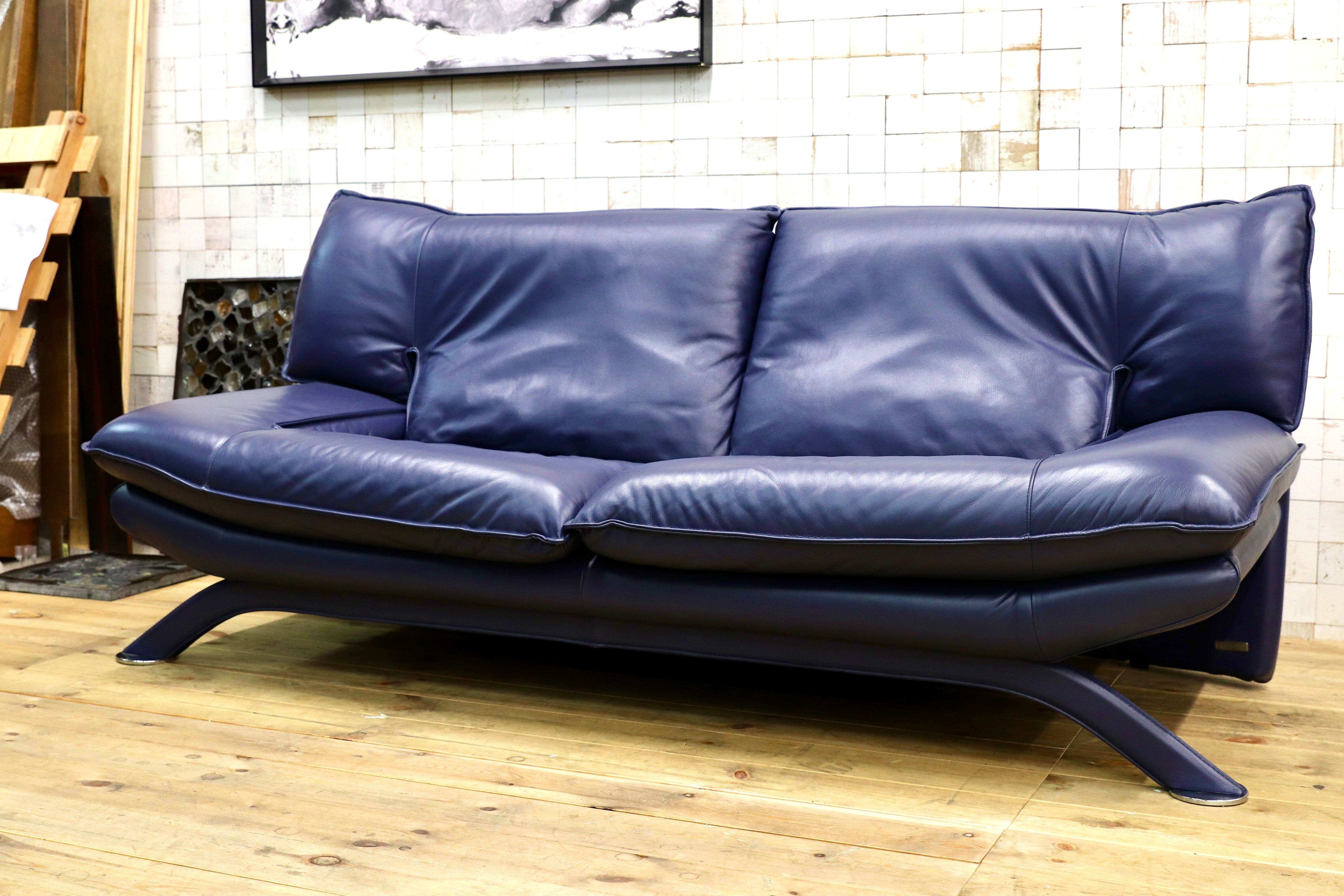 GMIS276B○NICOLETTI / ニコレッティ Dream 3人掛けソファ トリプルソファ イタリアモダン 約63万 本革 レザー