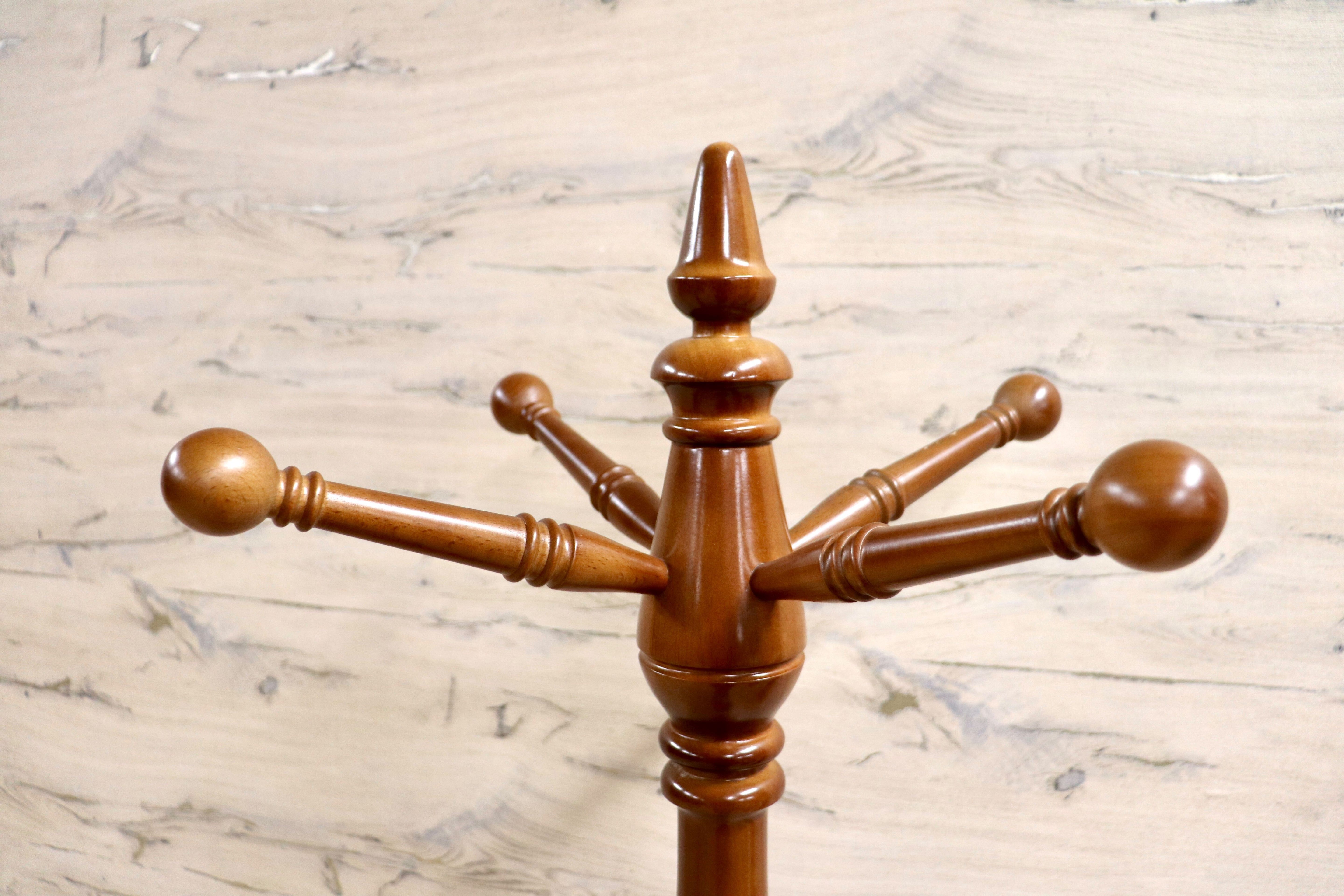 GMHK654○karimoku / カリモク コロニアル コートハンガー ポールハンガー 帽子掛け ハンガーラック カントリー レトロ 国産家具