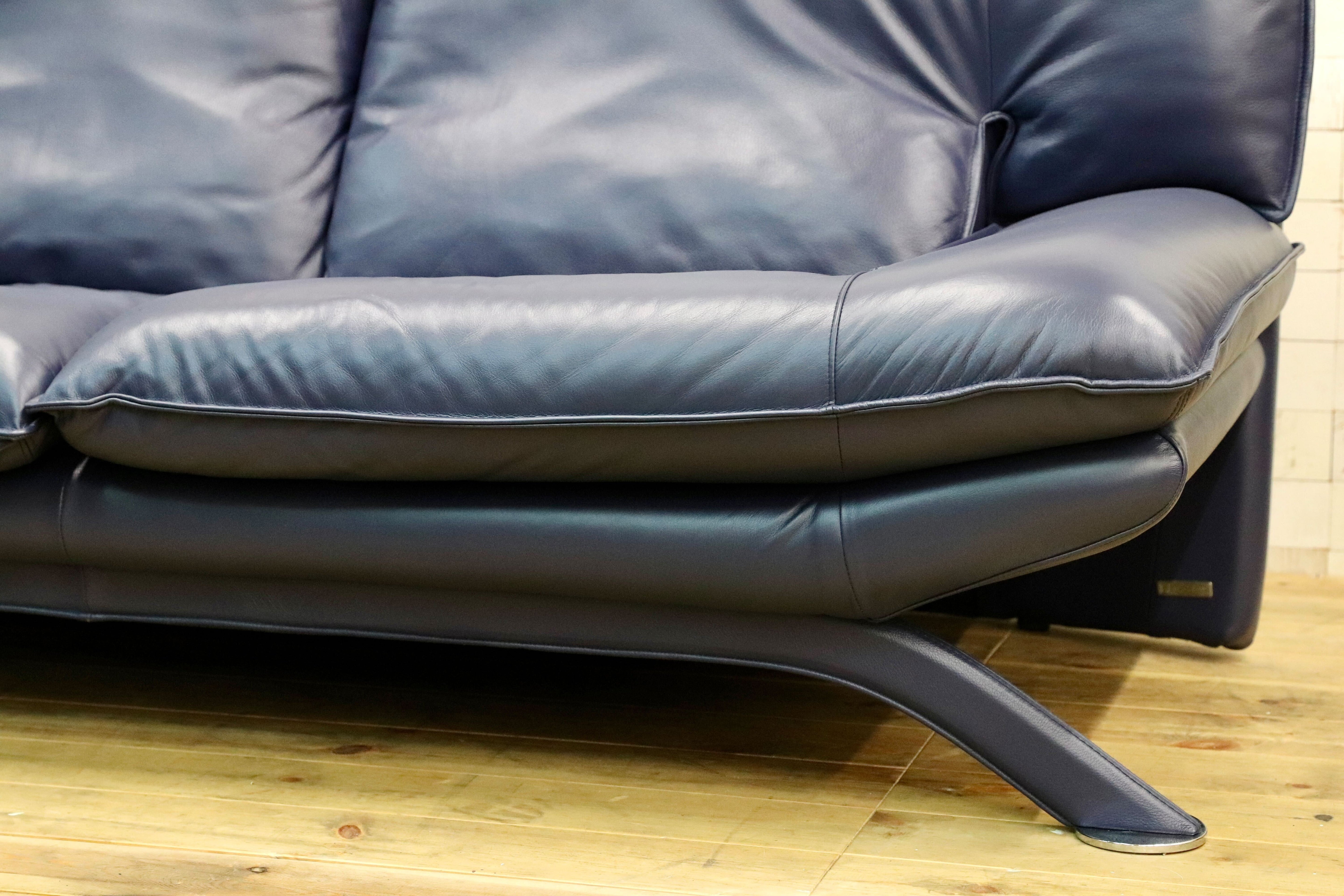 GMIS276B○NICOLETTI / ニコレッティ Dream 3人掛けソファ トリプルソファ イタリアモダン 約63万 本革 レザー