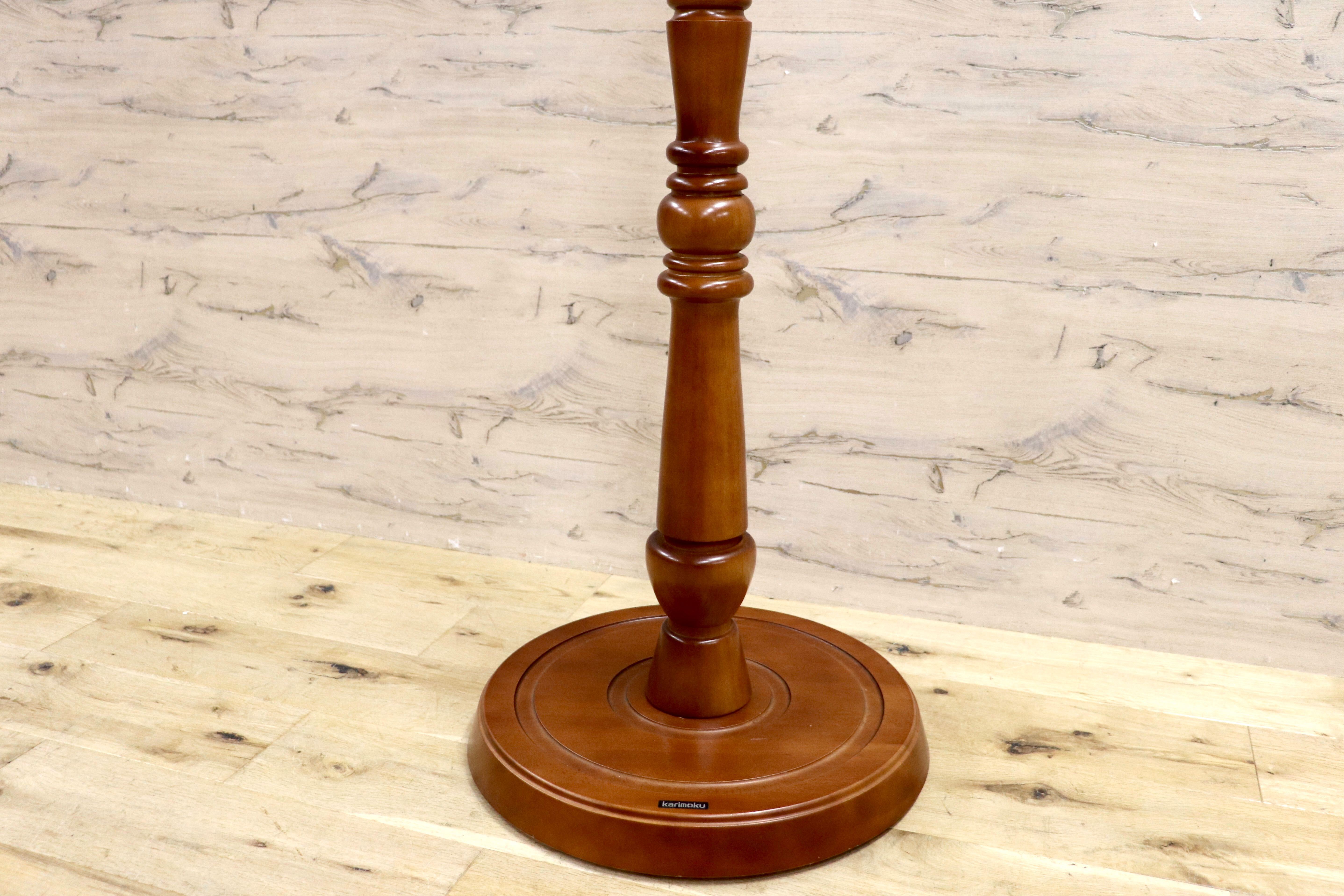 GMHK654○karimoku / カリモク コロニアル コートハンガー ポールハンガー 帽子掛け ハンガーラック カントリー レトロ 国産家具