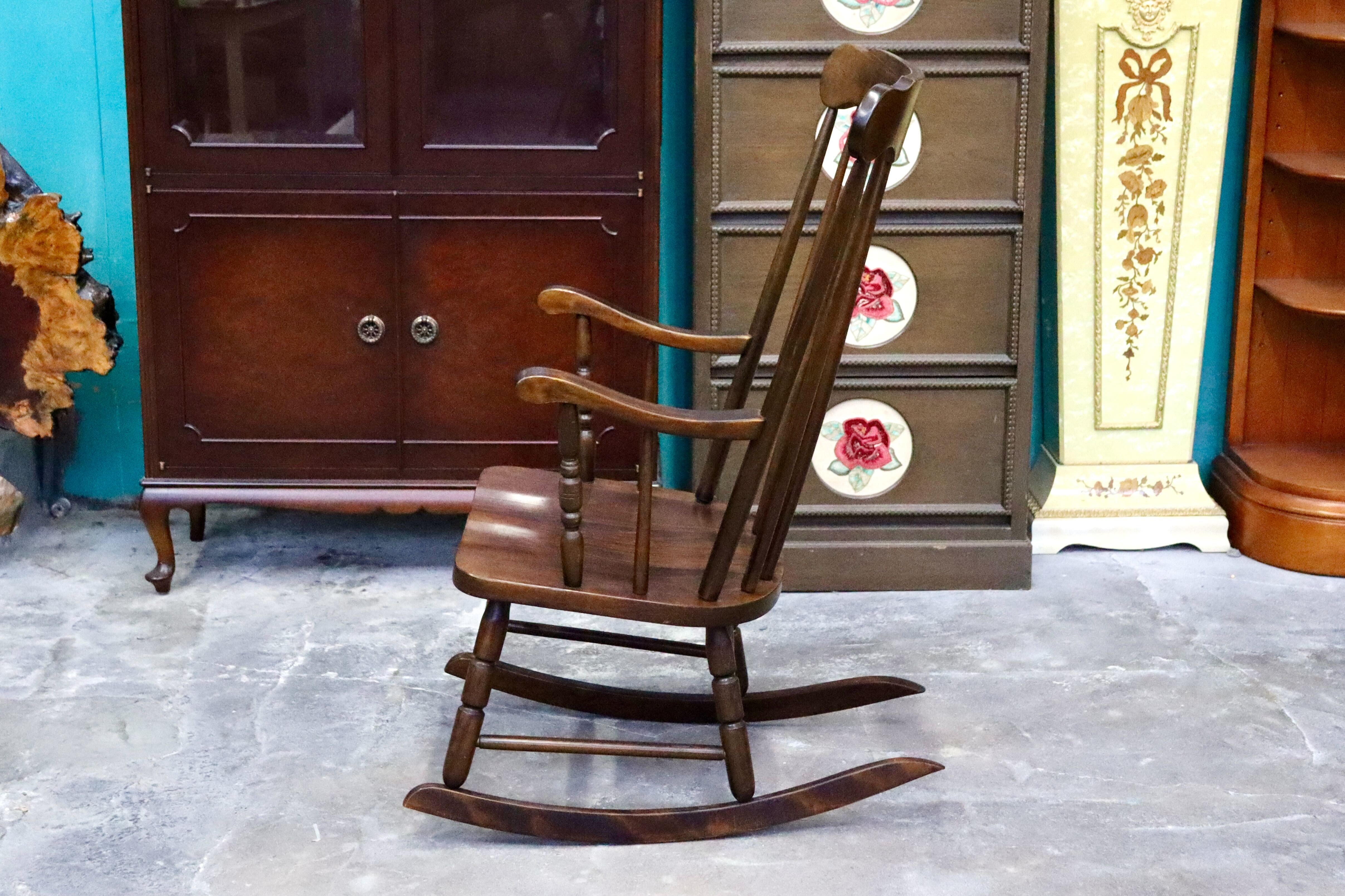 GMIS384○飛騨家具 ロッキングチェア アームチェア 揺り椅子 レトロ カントリー 古民家 ビンテージ アンティーク