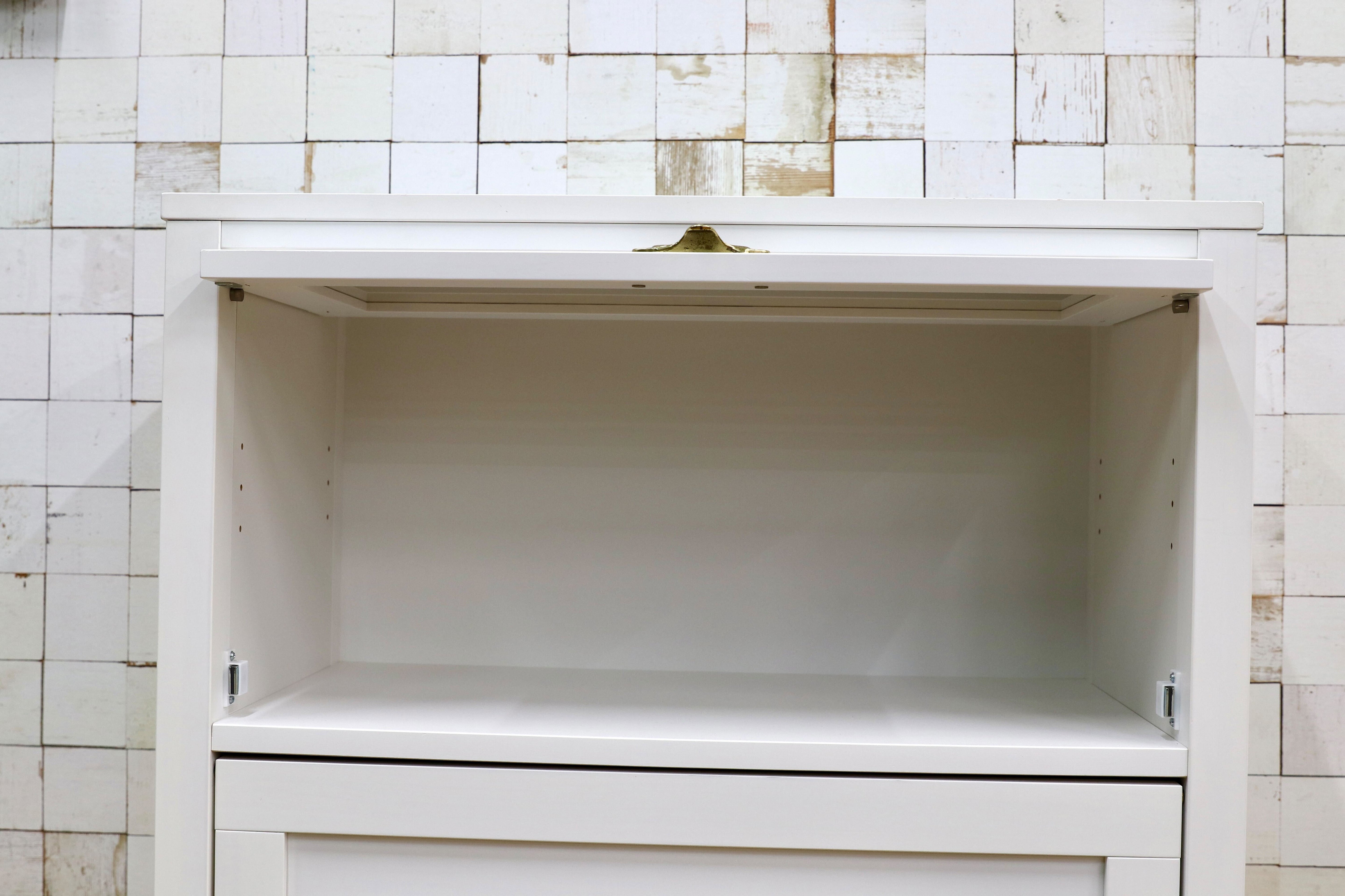 GMIK535○MOMO NATURAL / モモナチュラル CIELE(シェル)シリーズ フラップ扉 リビング収納 サイドボード サイドキャビネット